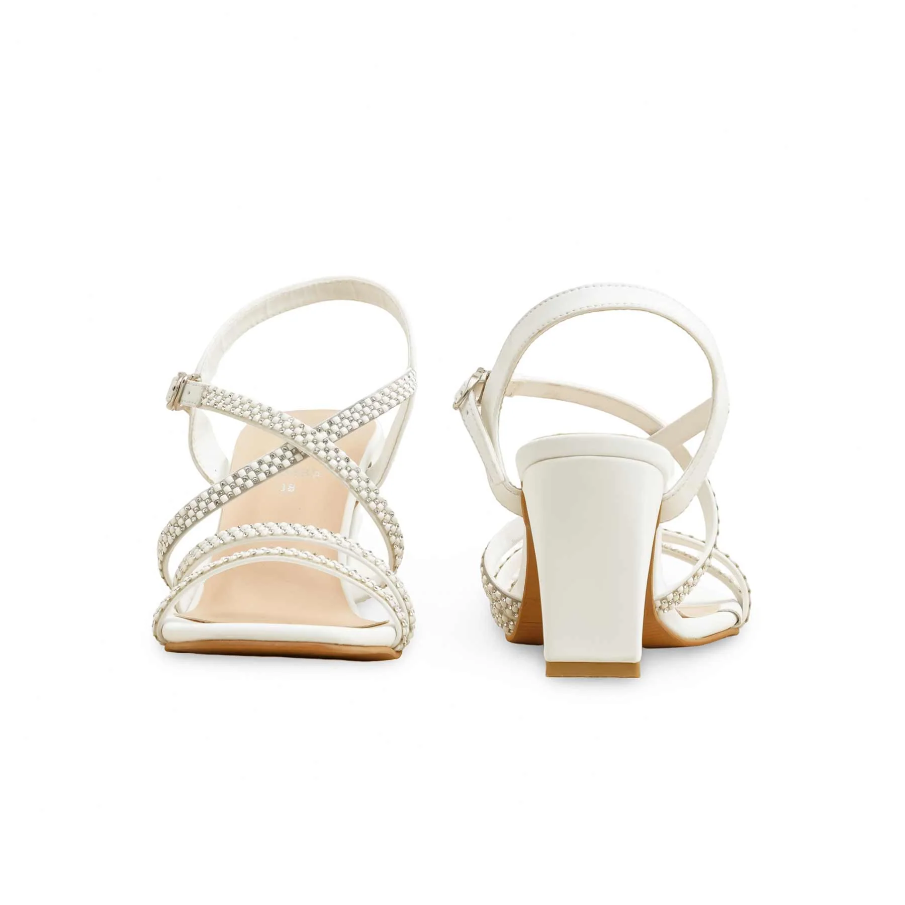 White Formal Sandal FR5465 - Image 5