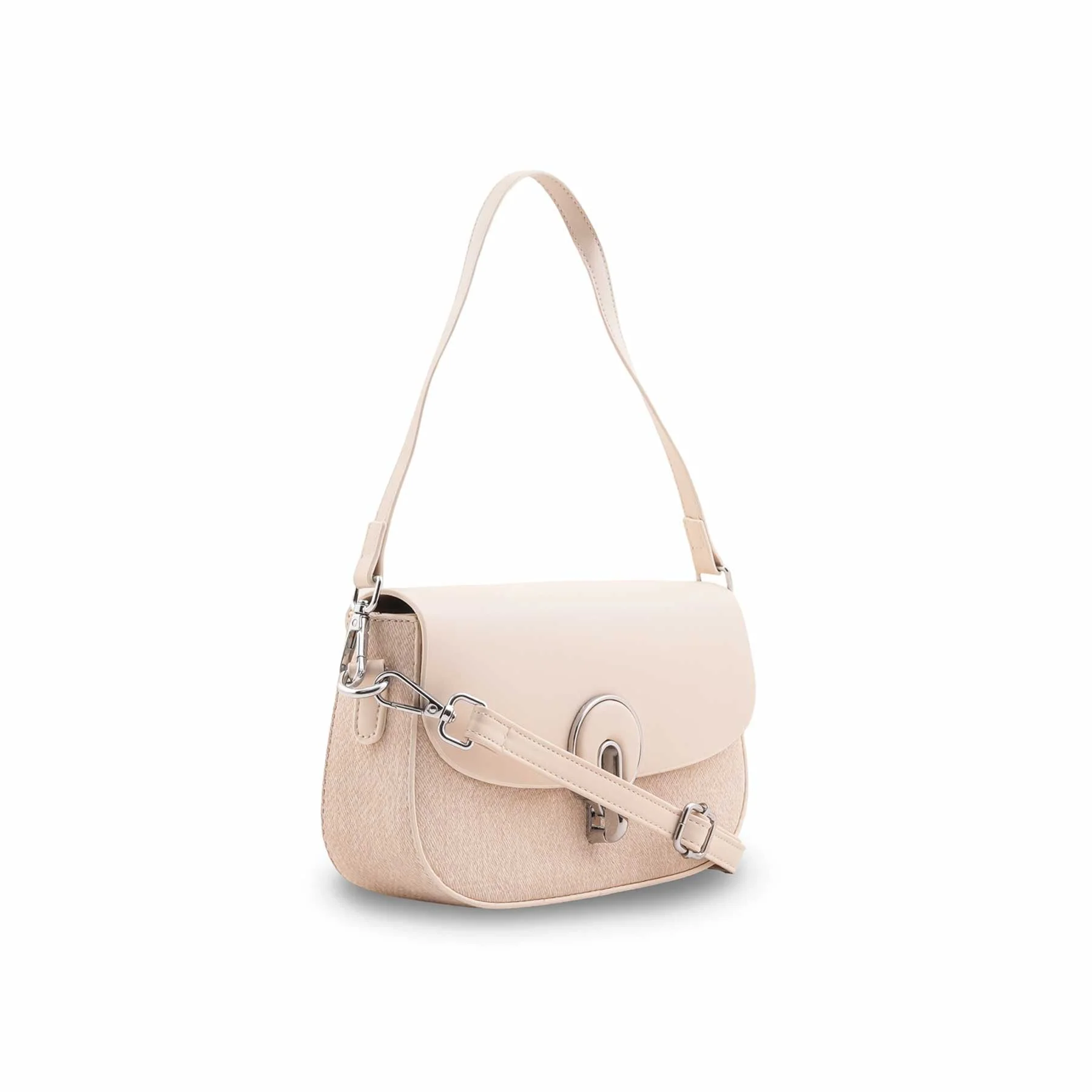 White Formal Shoulder Bag For Women P36457 - Image 3