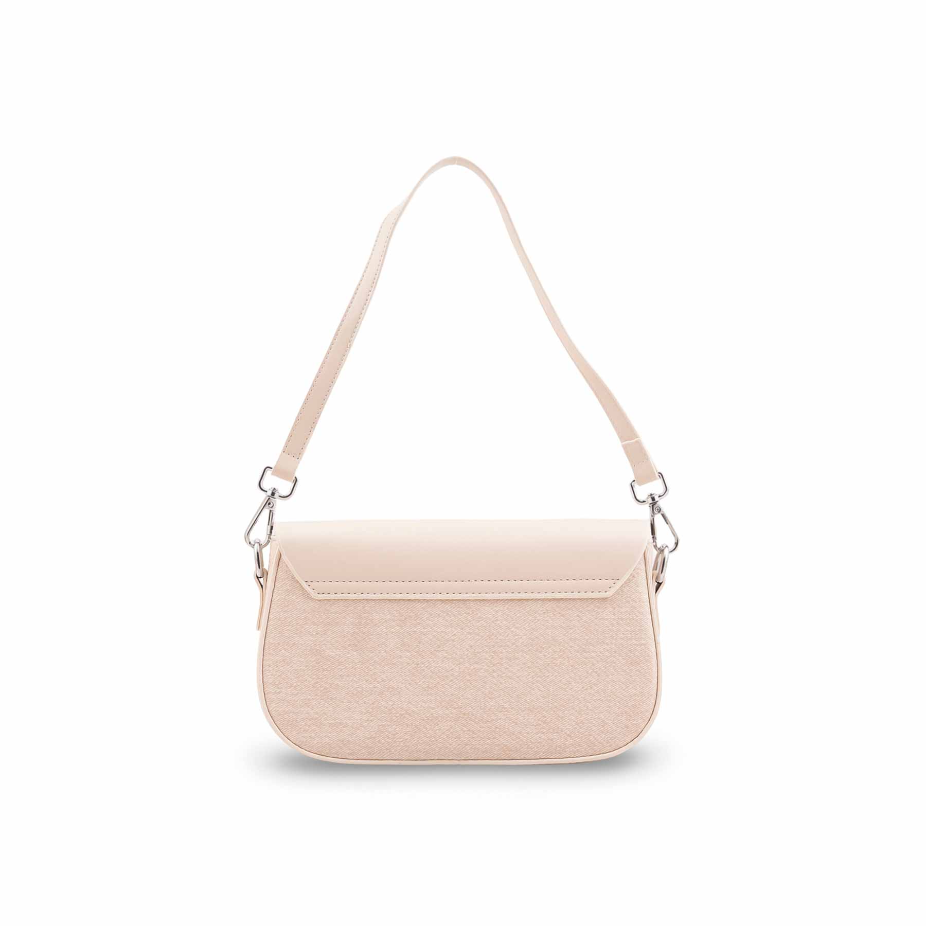 White Formal Shoulder Bag For Women P36457 - Image 4