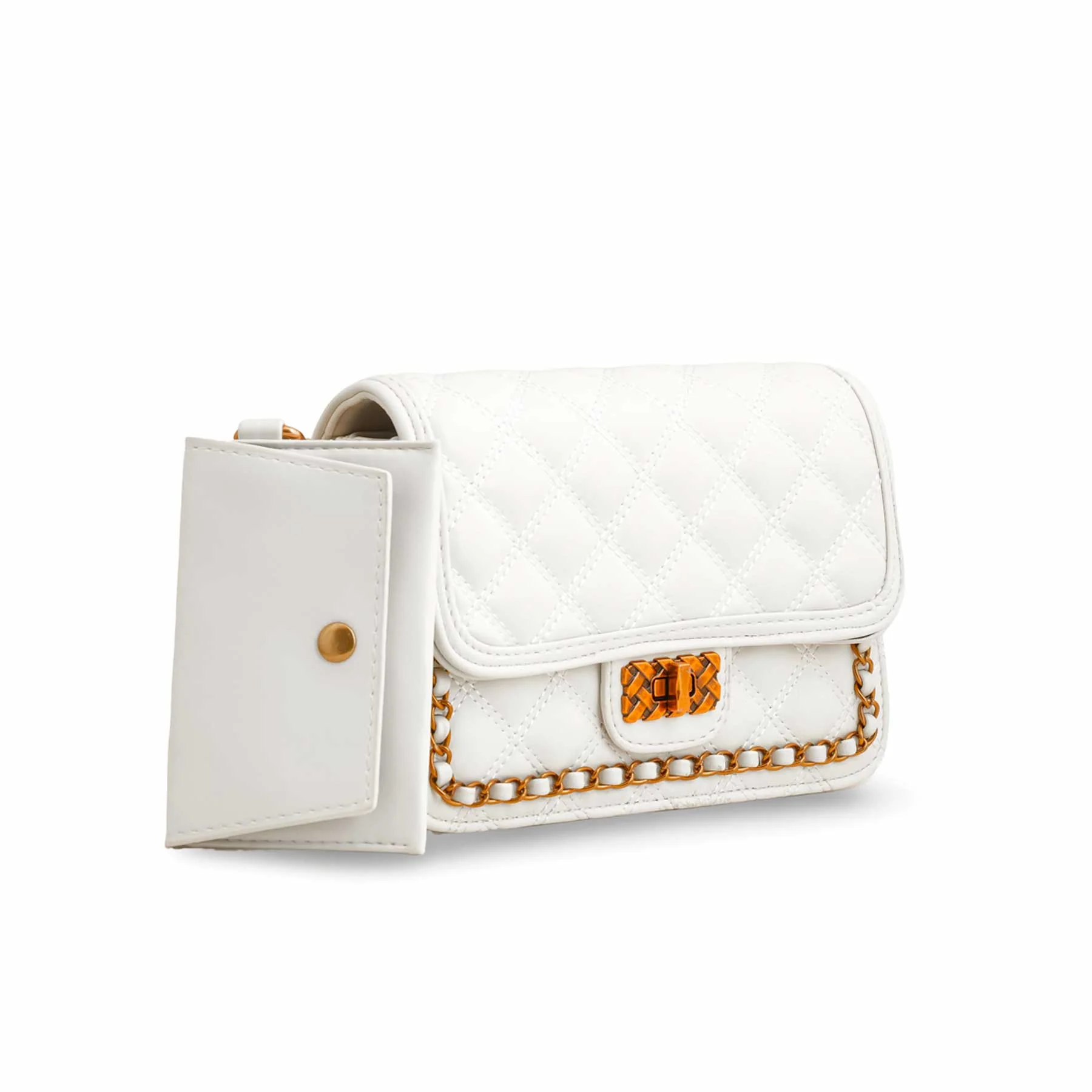 White Formal Shoulder Bag P36137 - Image 3