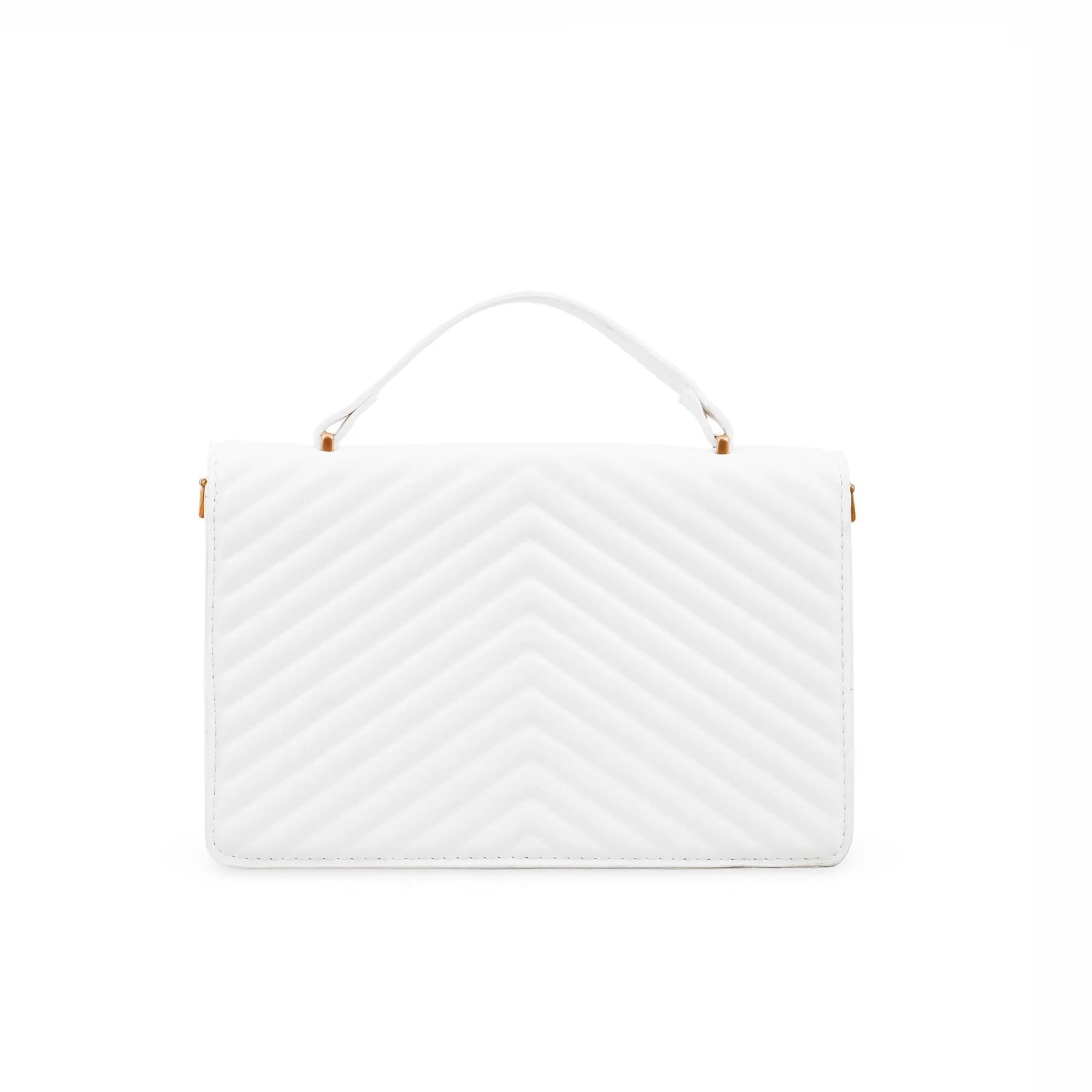 White Formal Shoulder Bag P36143 - Image 3