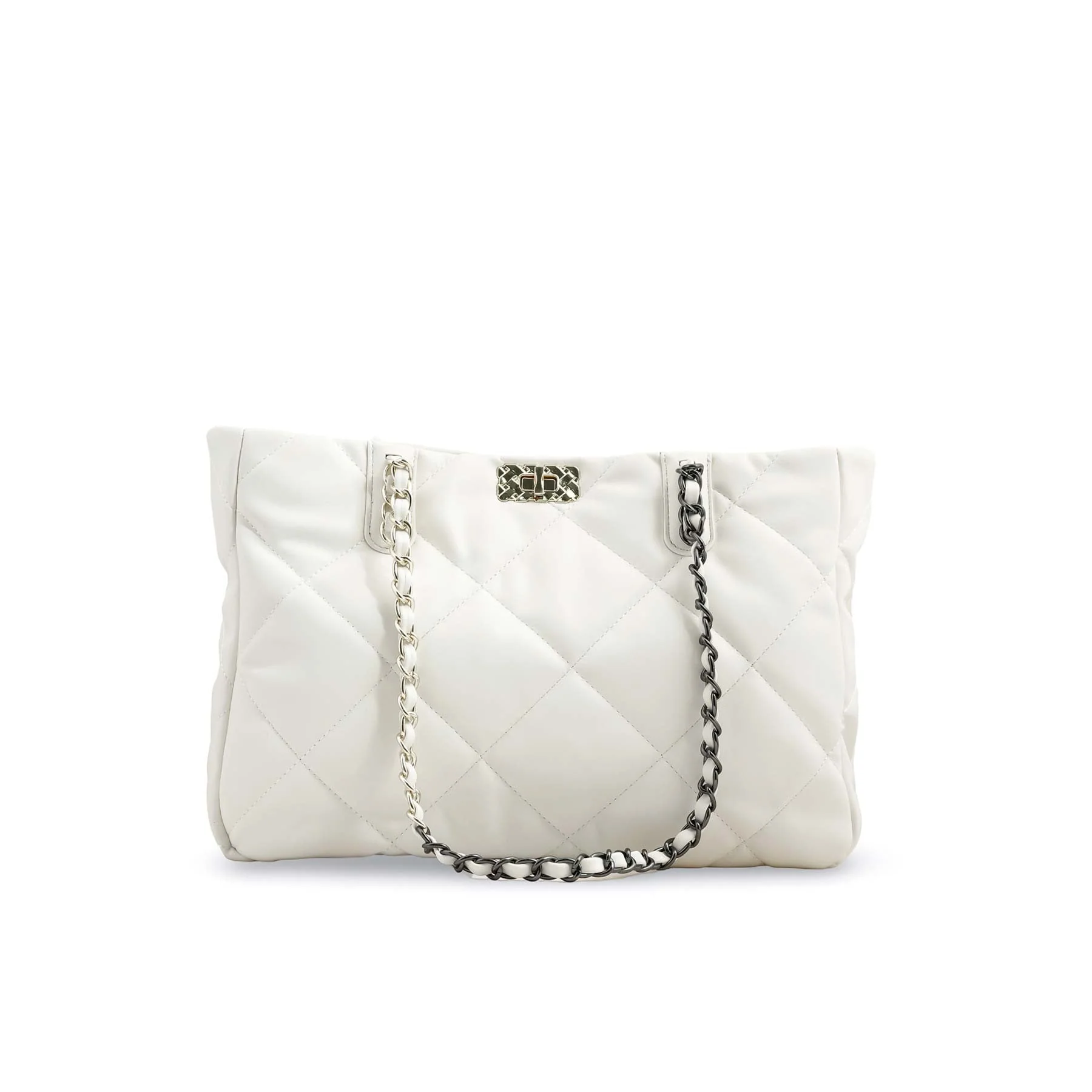 White Formal Shoulder Bag P36321 - Image 2