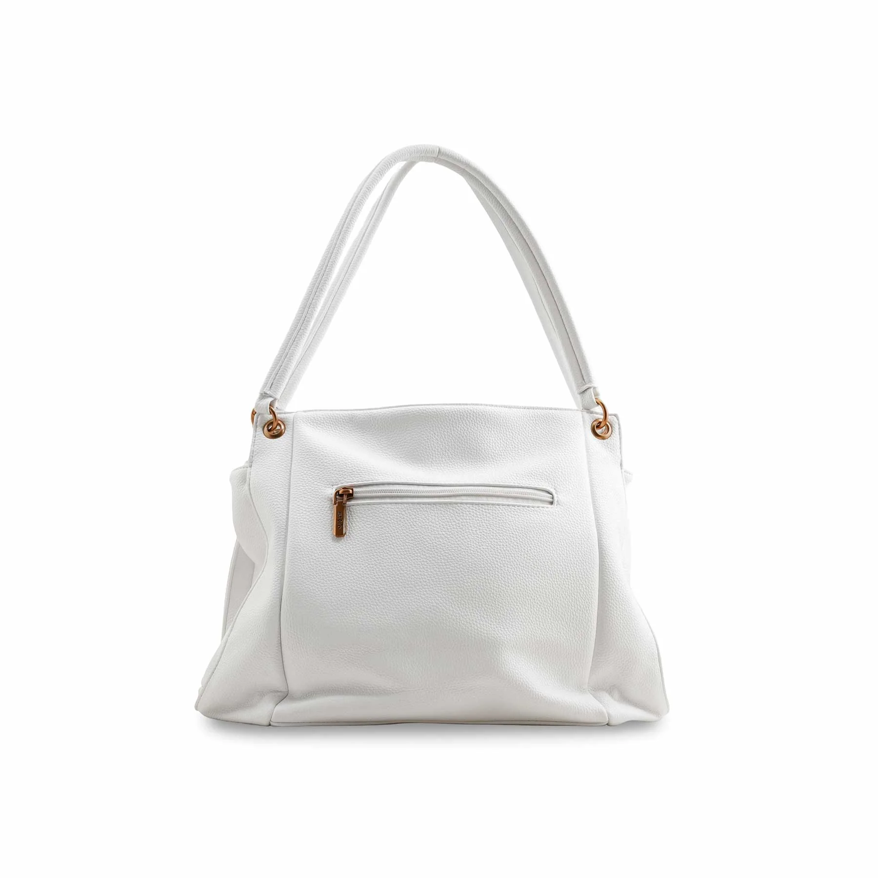 White Formal Shoulder Bag P36384 - Image 4
