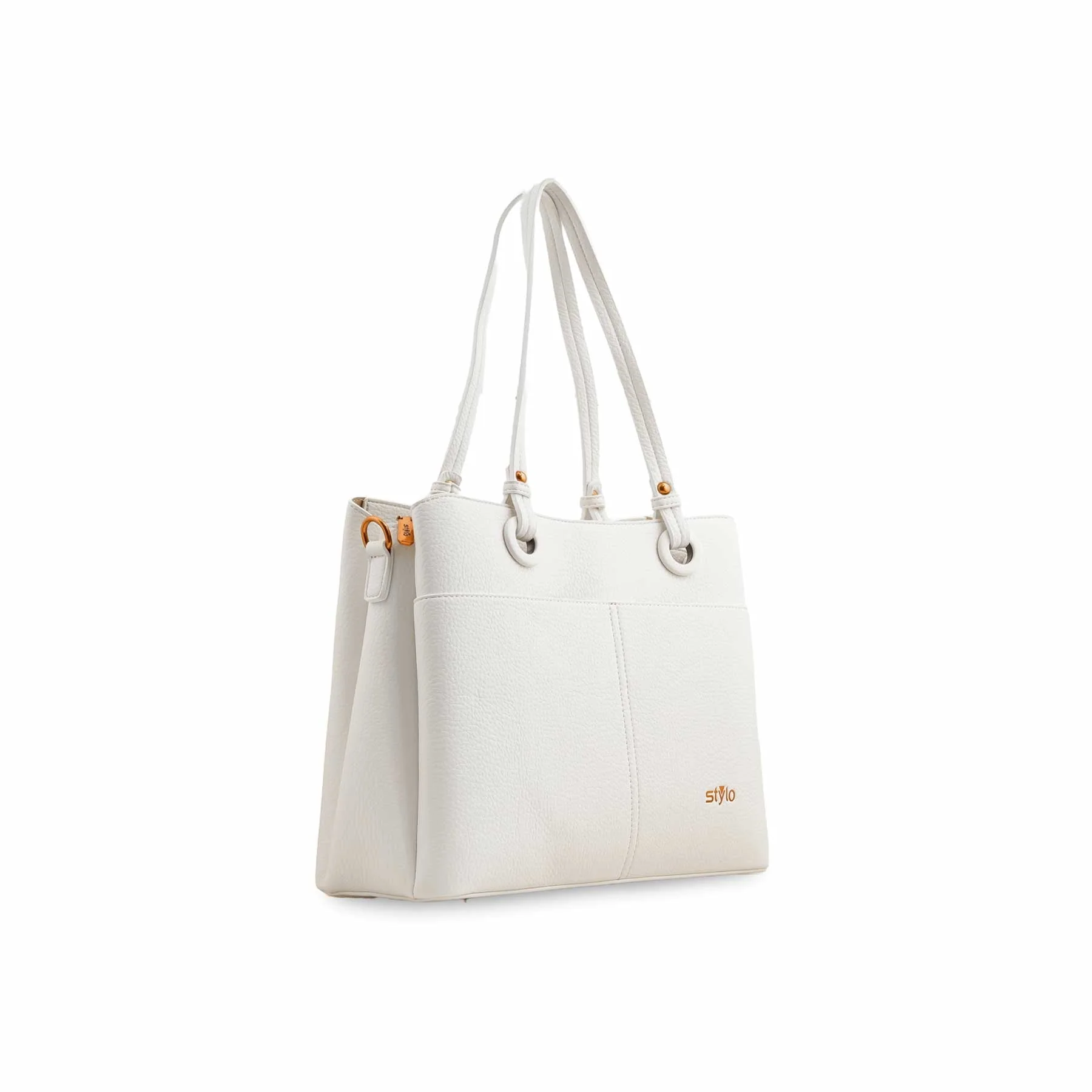 White Formal Shoulder Bag P36390 - Image 3