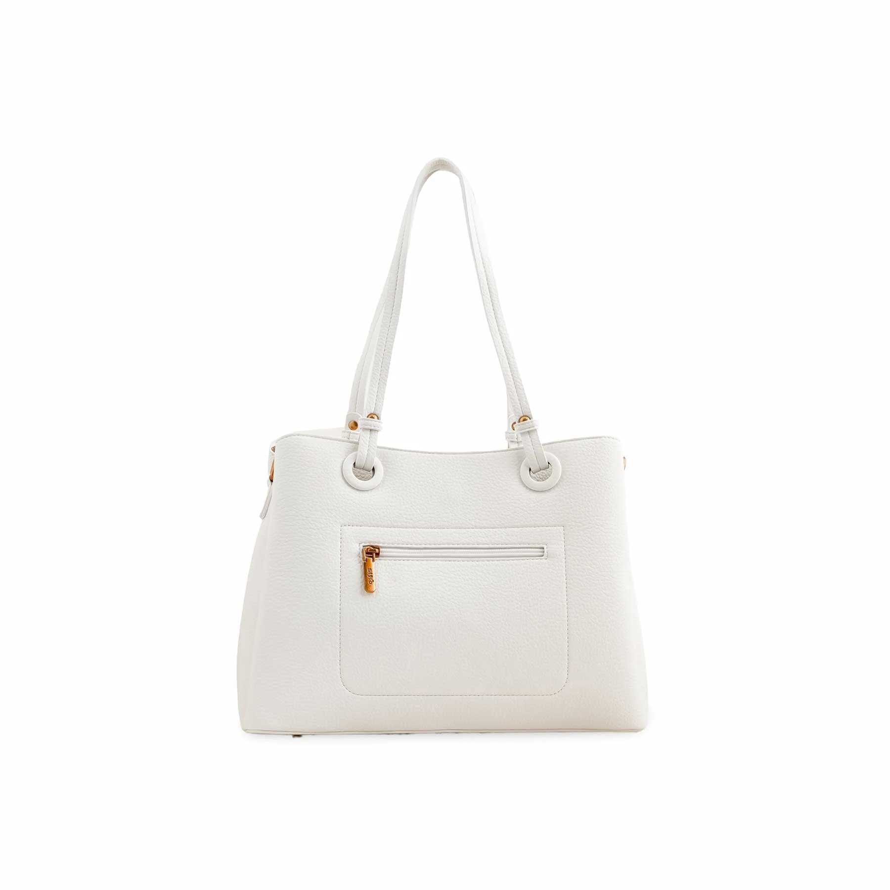 White Formal Shoulder Bag P36390 - Image 4
