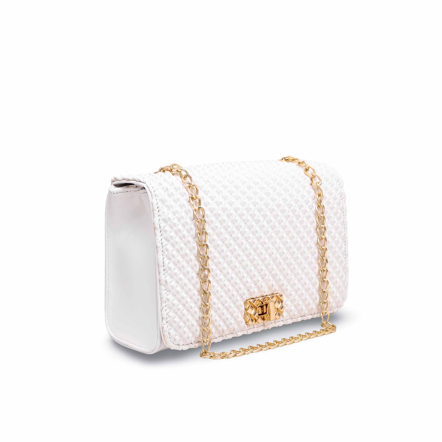 White Formal Shoulder Bag P54541 - Image 2