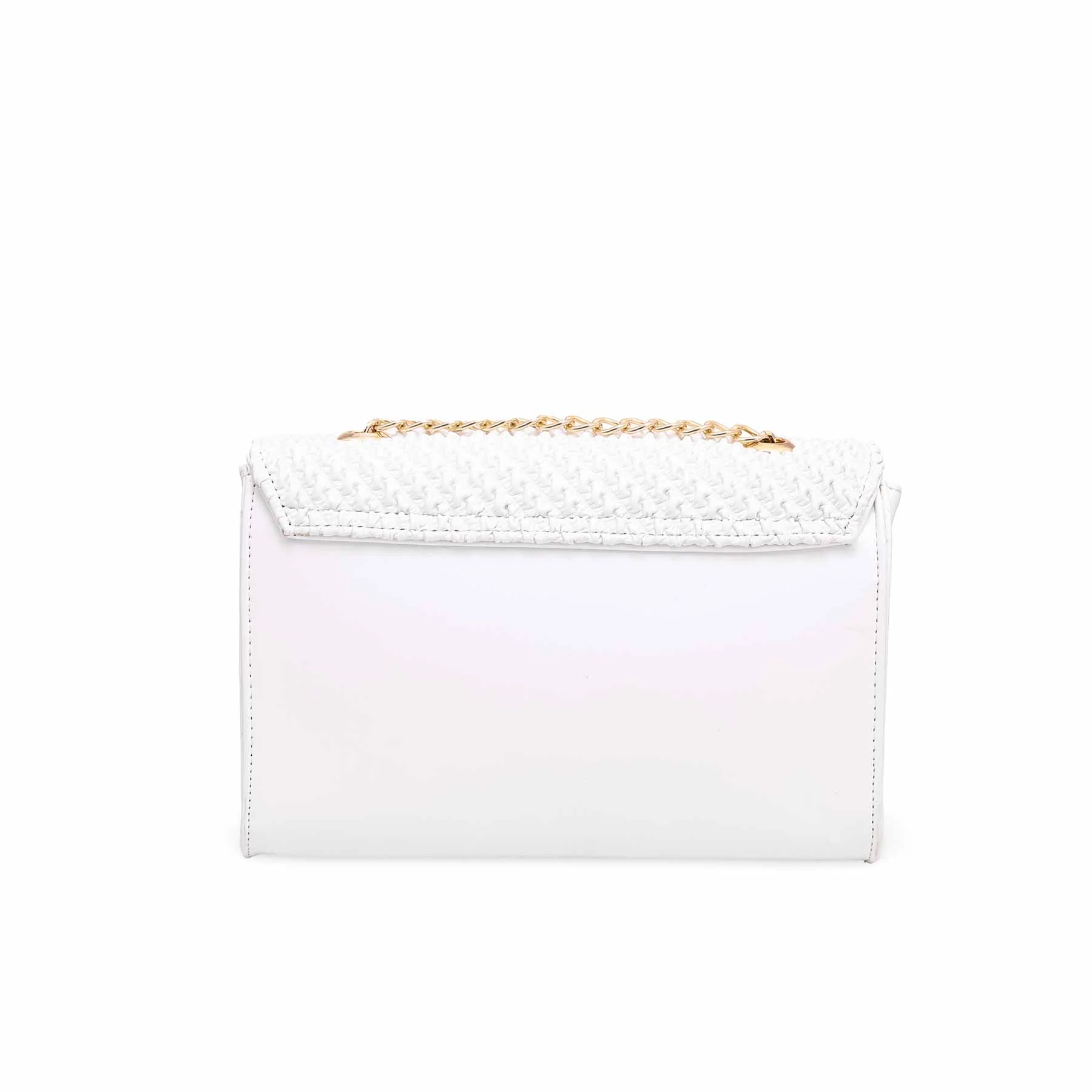 White Formal Shoulder Bag P54541 - Image 3