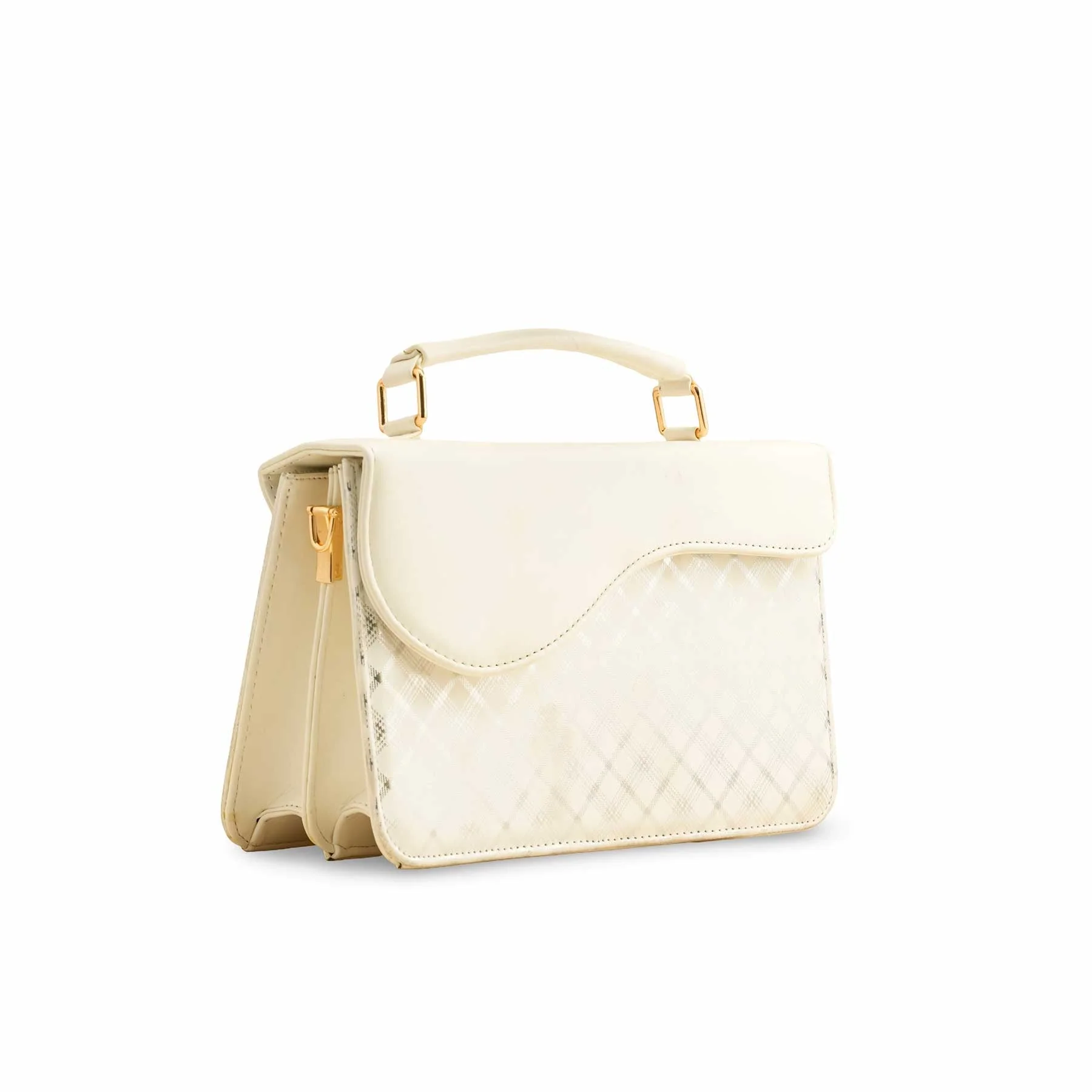 White Formal Shoulder Bag P55643 - Image 2