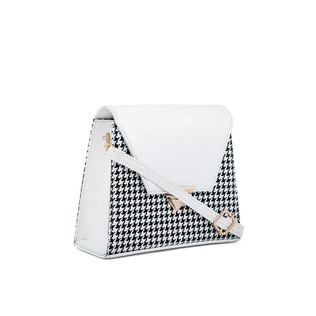 White Formal Shoulder Bag P55648 - Image 2