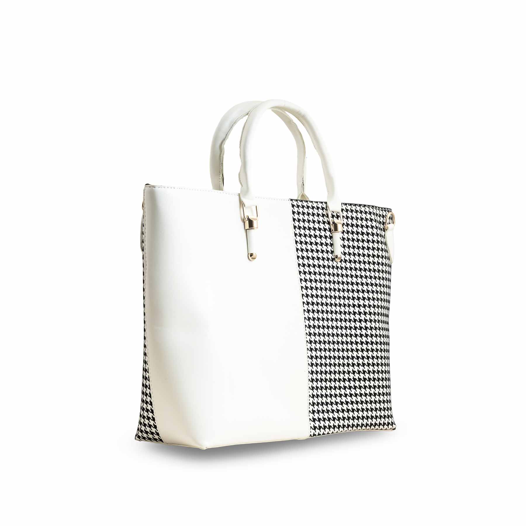 White Formal Shoulder Bag P55720 - Image 3