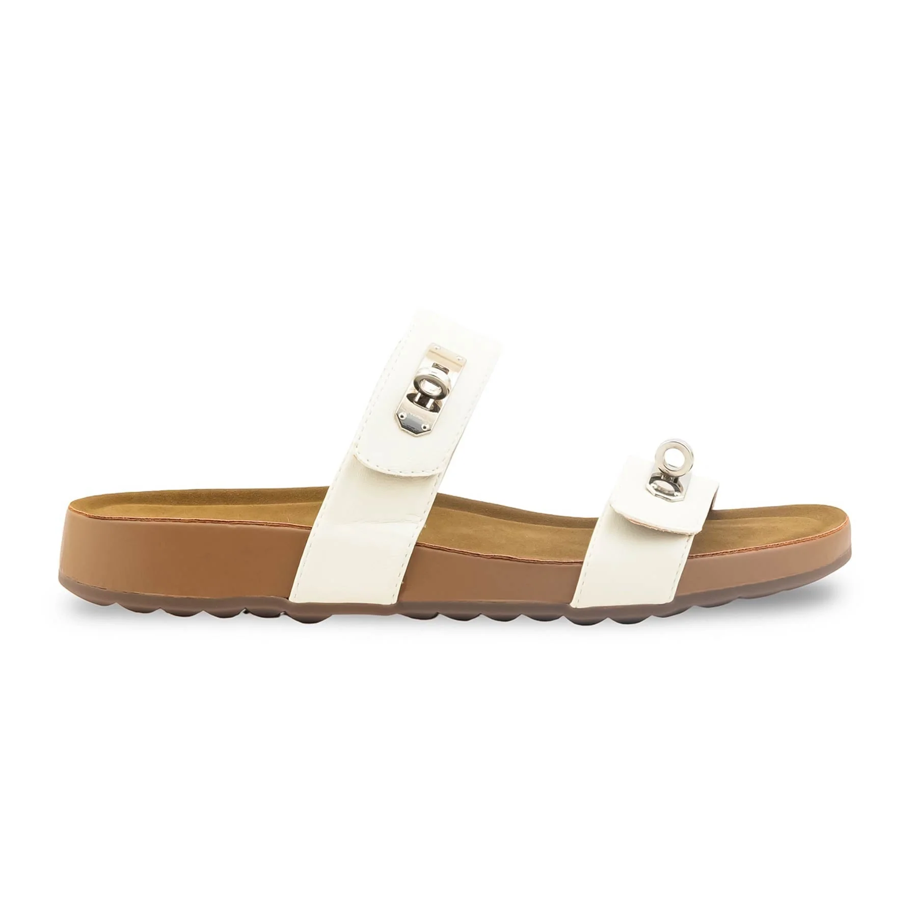 White Formal Slipper For Ladies PU0747 - Image 2