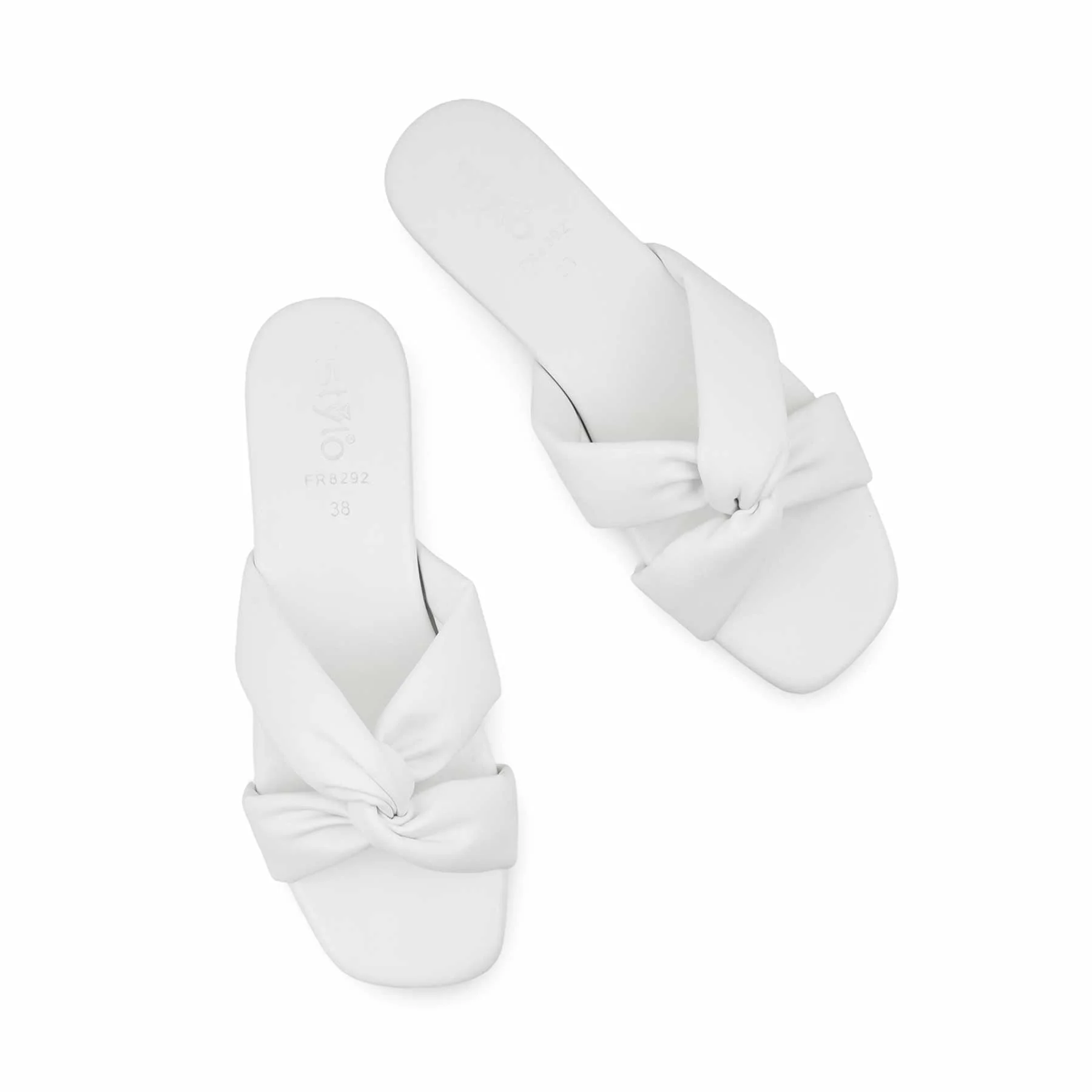 White Formal Slipper For Women FR8292 - Image 5