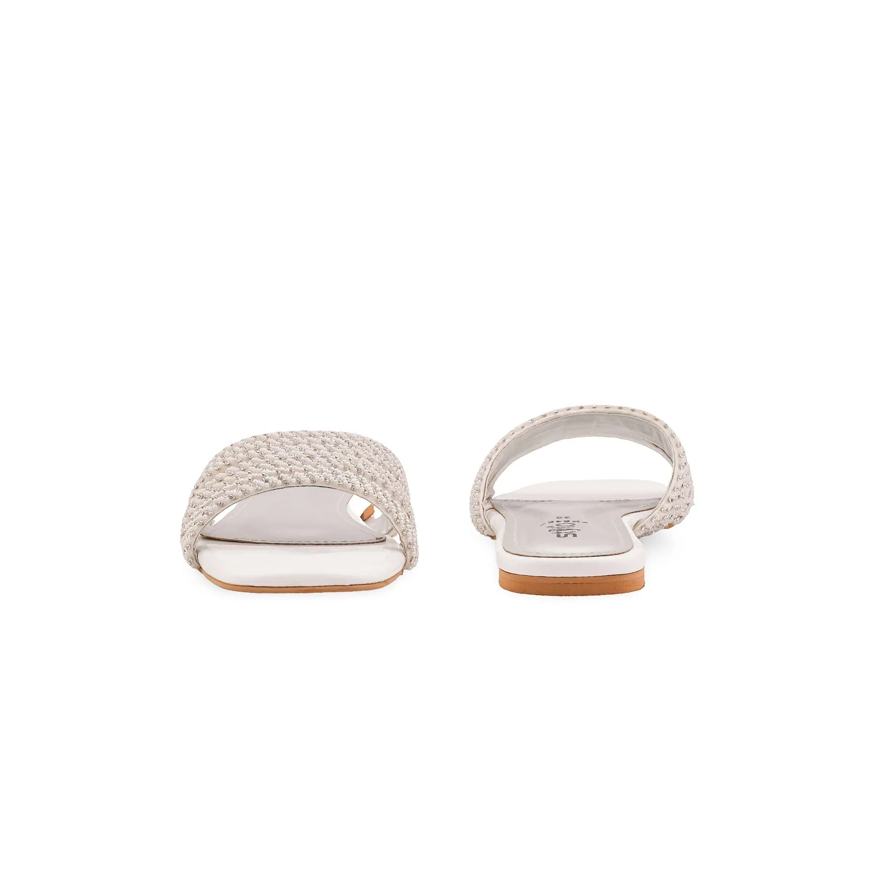 White Formal Slipper For Women FR8462 - Image 4