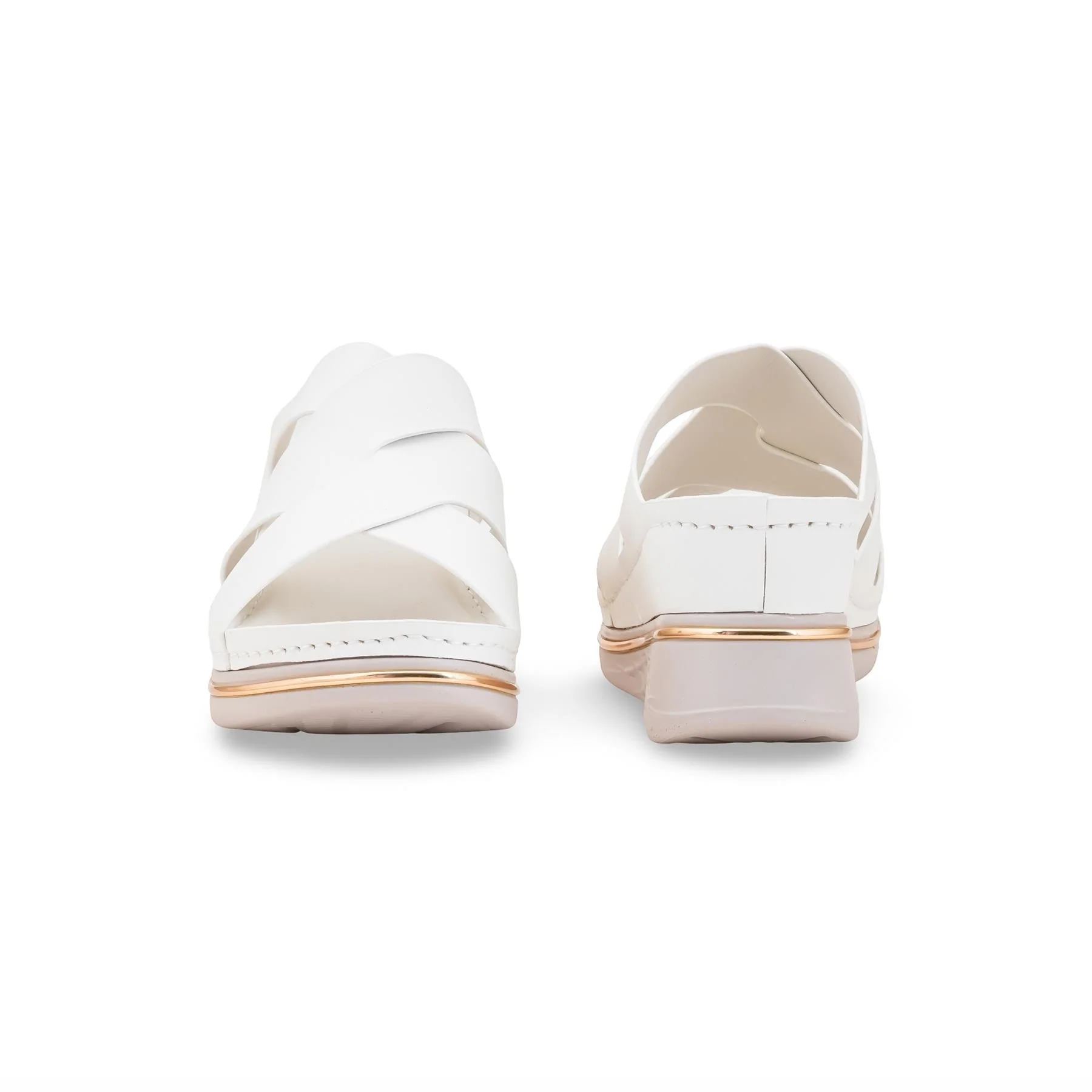 White Formal Slipper For Women PU0703 - Image 4