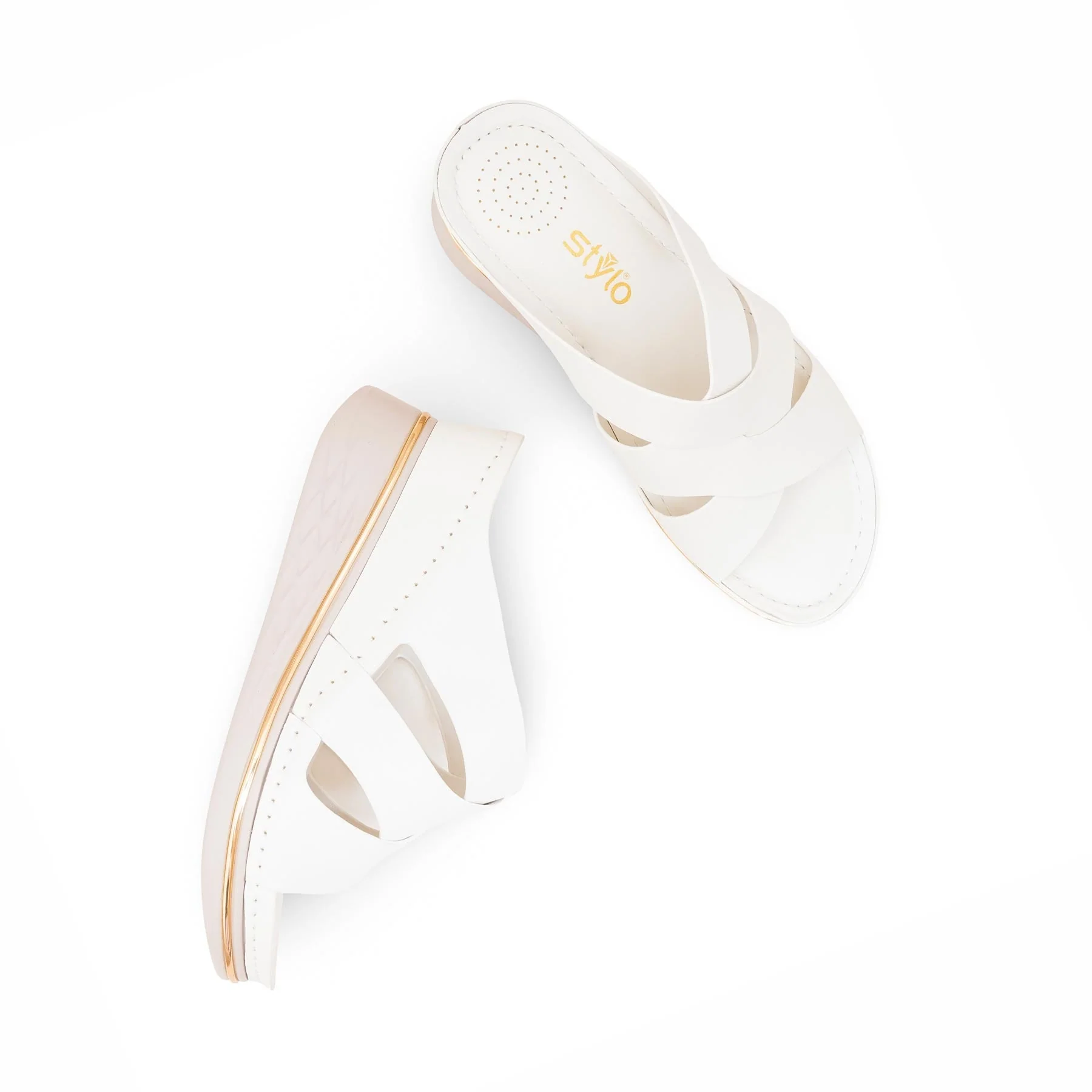 White Formal Slipper For Women PU0703 - Image 5