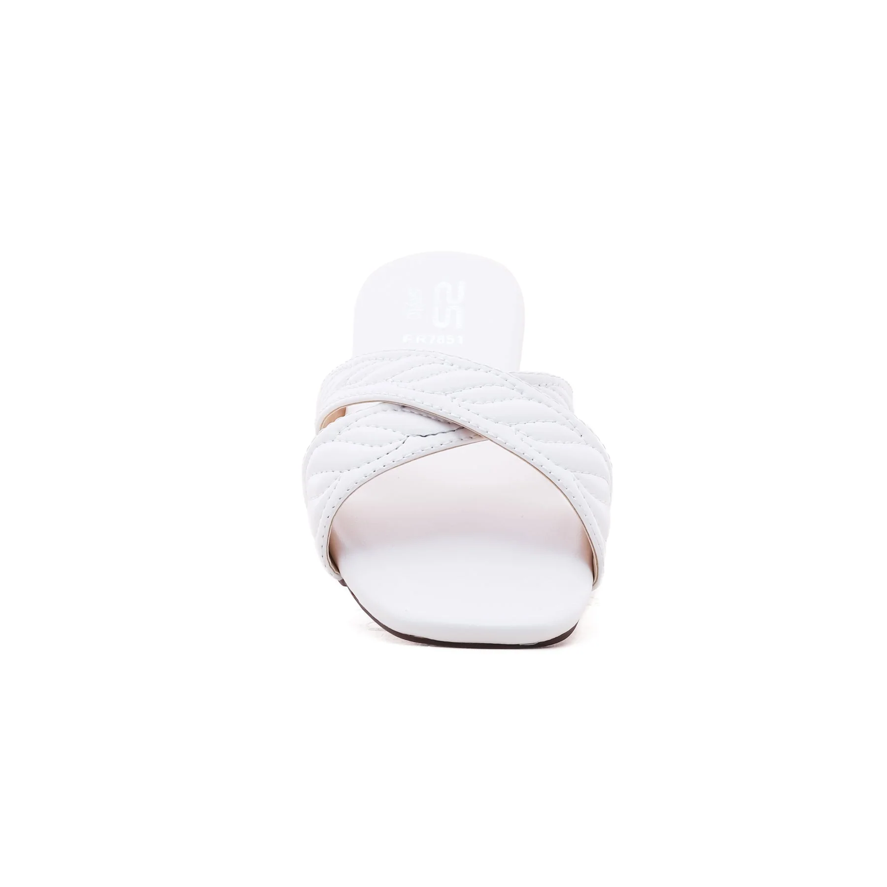 White Formal Slipper FR7851 - Image 3