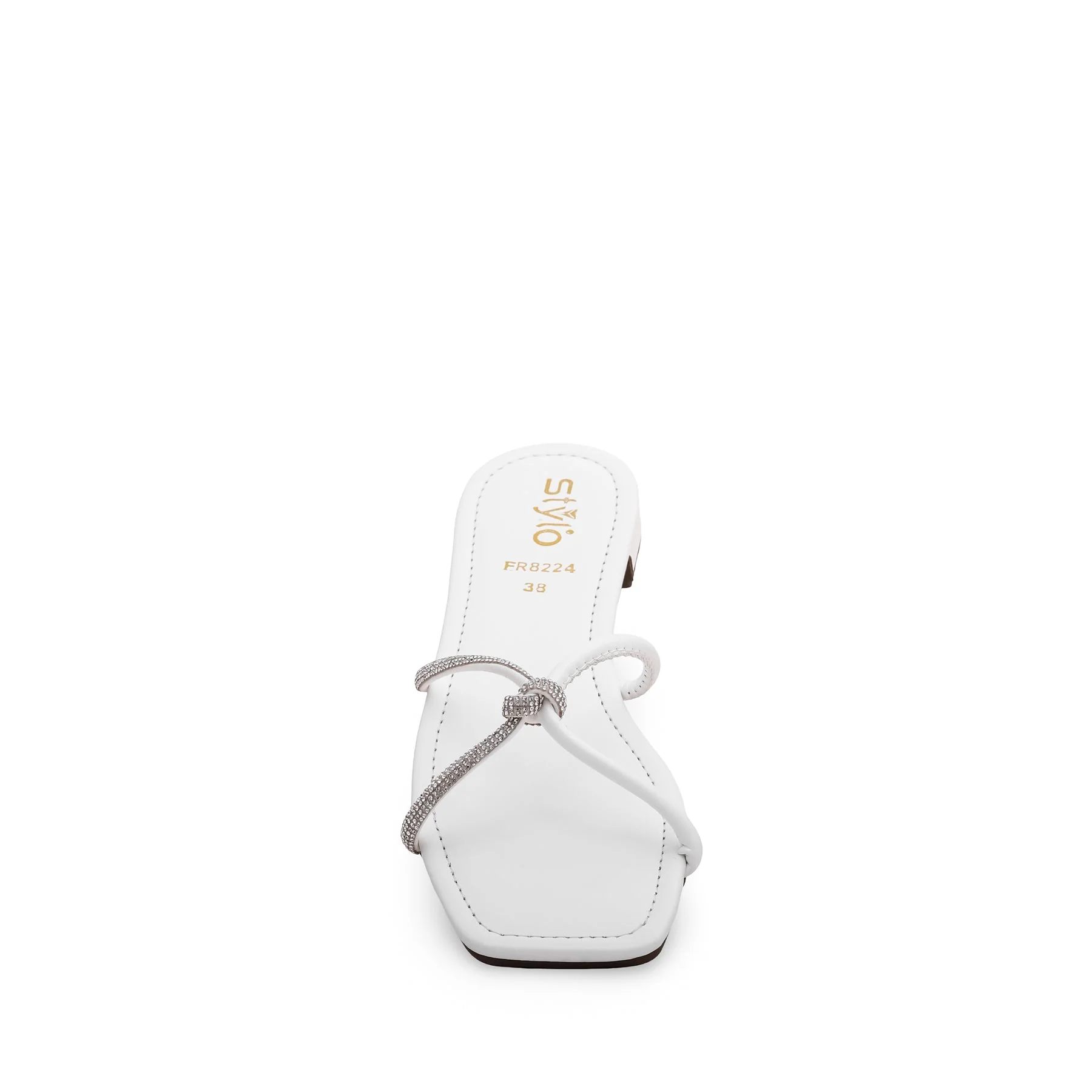 White Formal Slipper FR8224 - Image 3