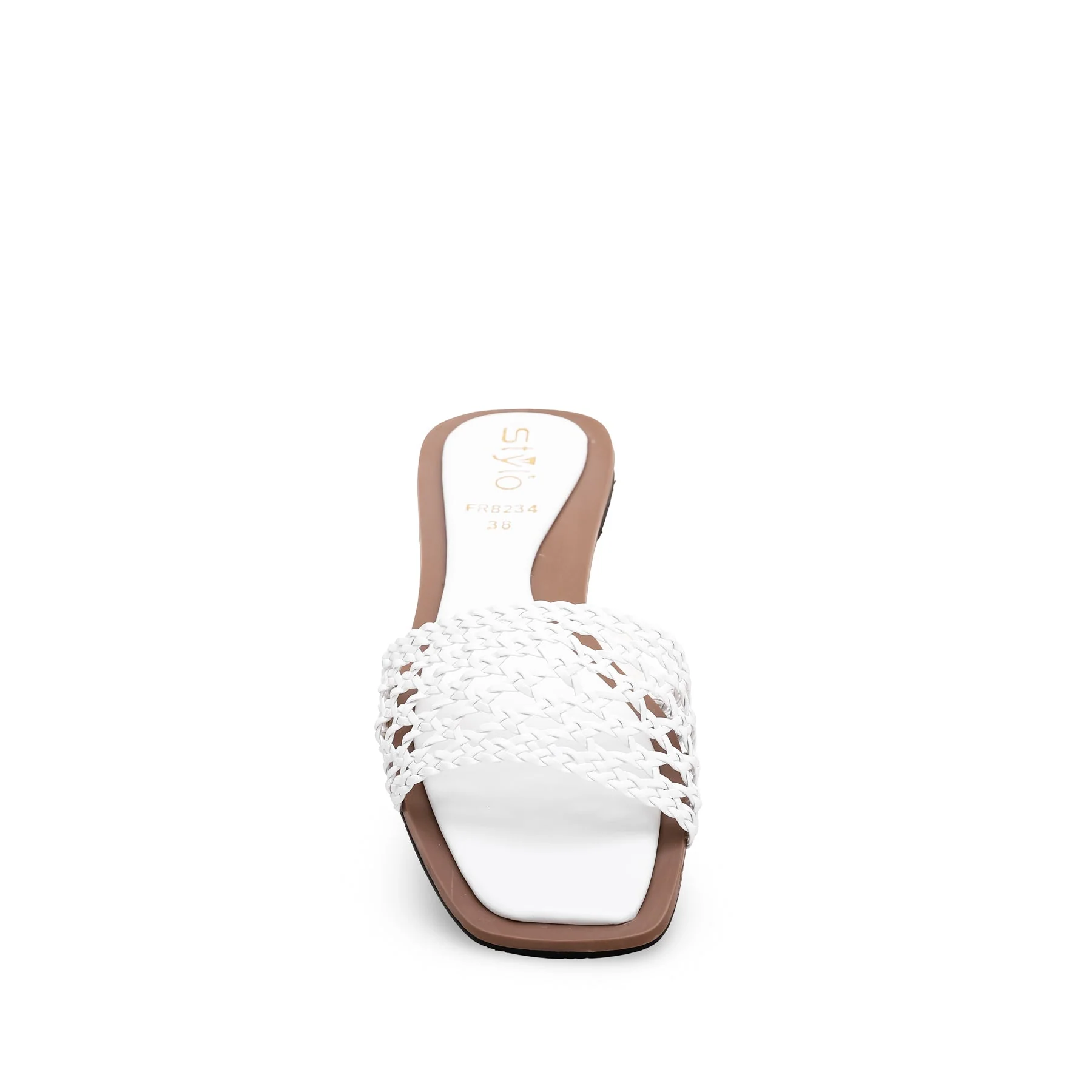 White Formal Slipper FR8234 - Image 3