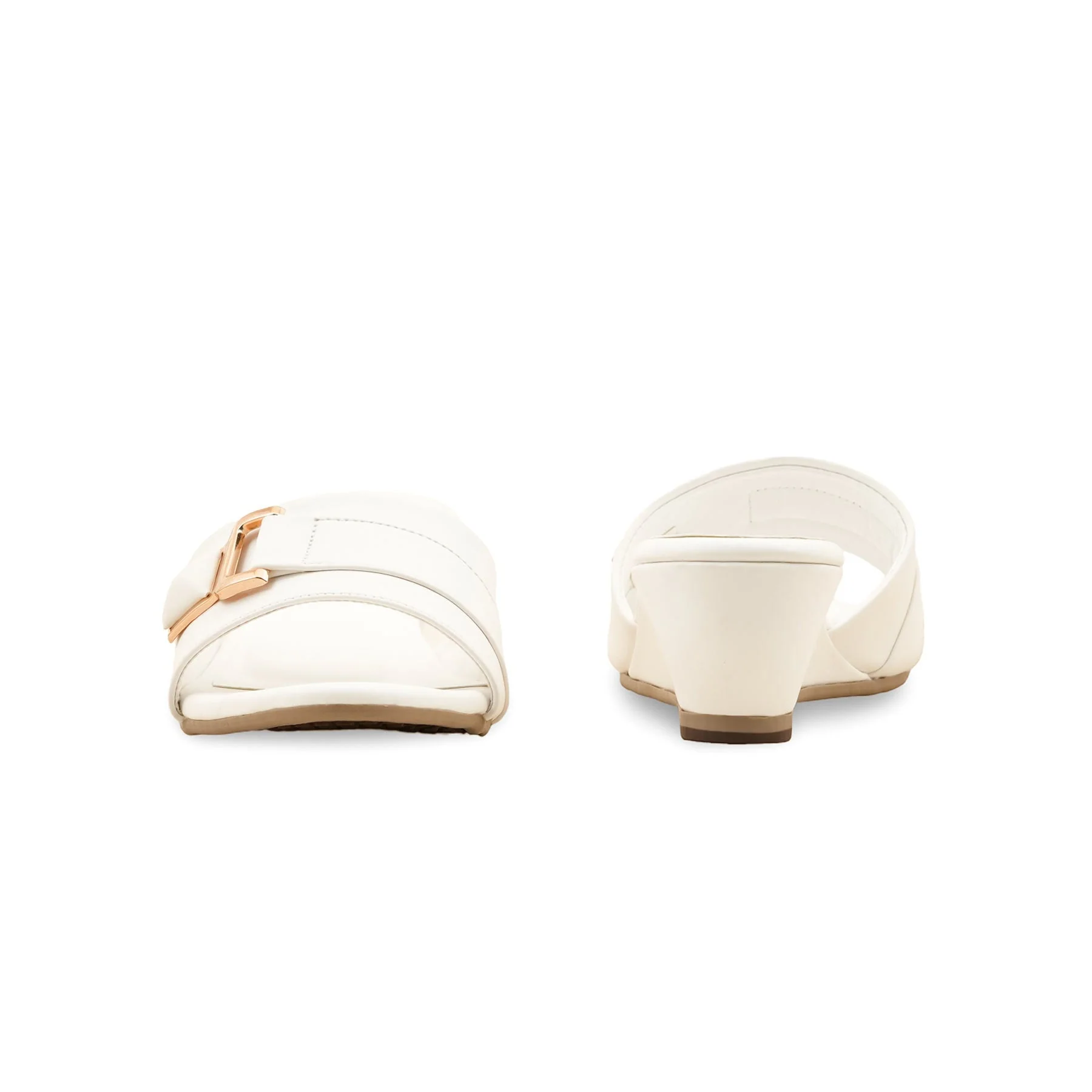 White Formal Slipper FR8281 - Image 4