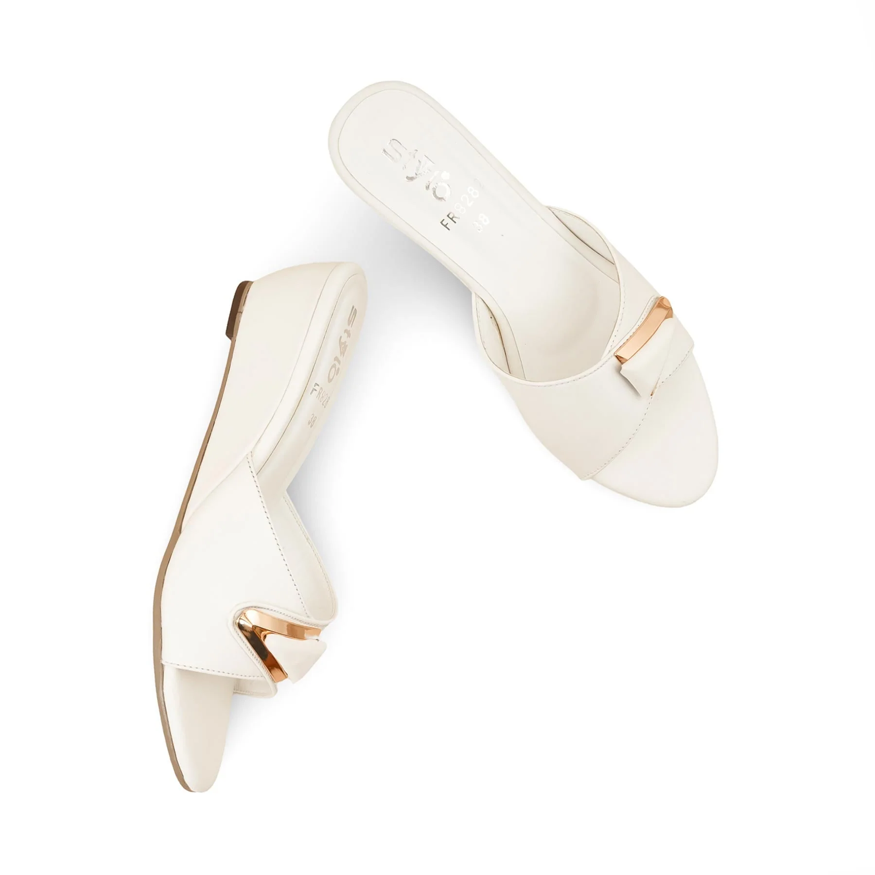 White Formal Slipper FR8282 - Image 5