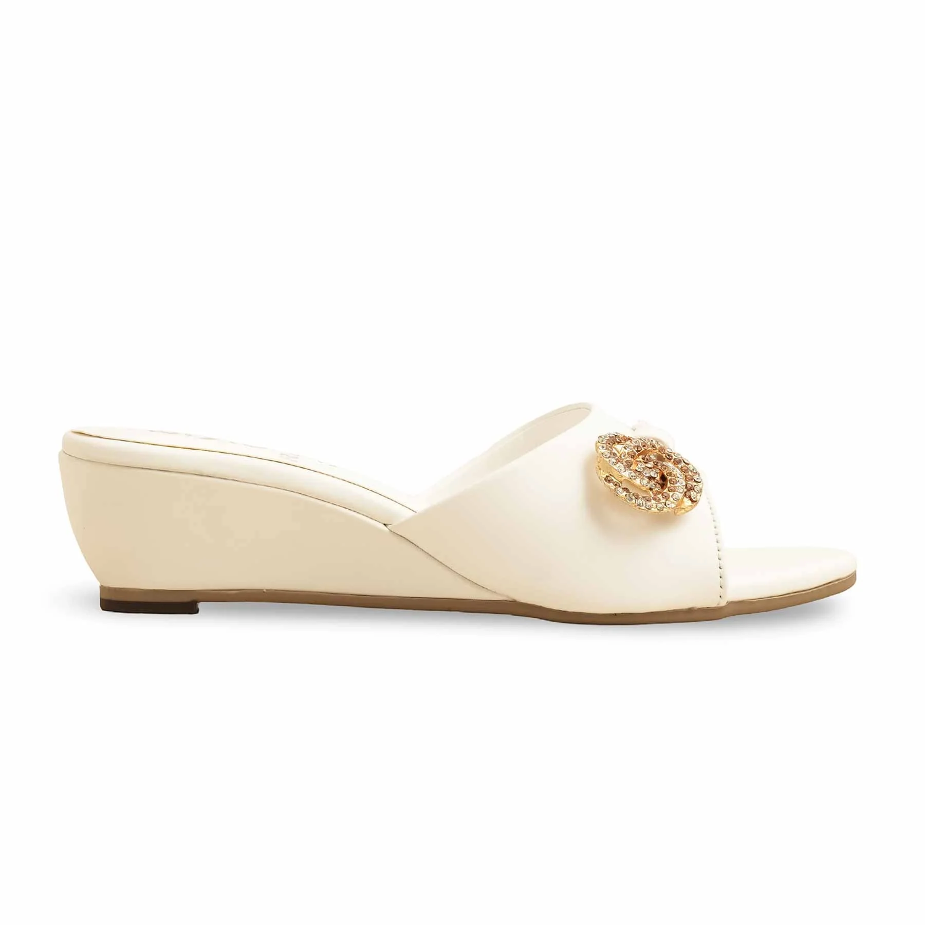 White Formal Slipper FR8283 - Image 2