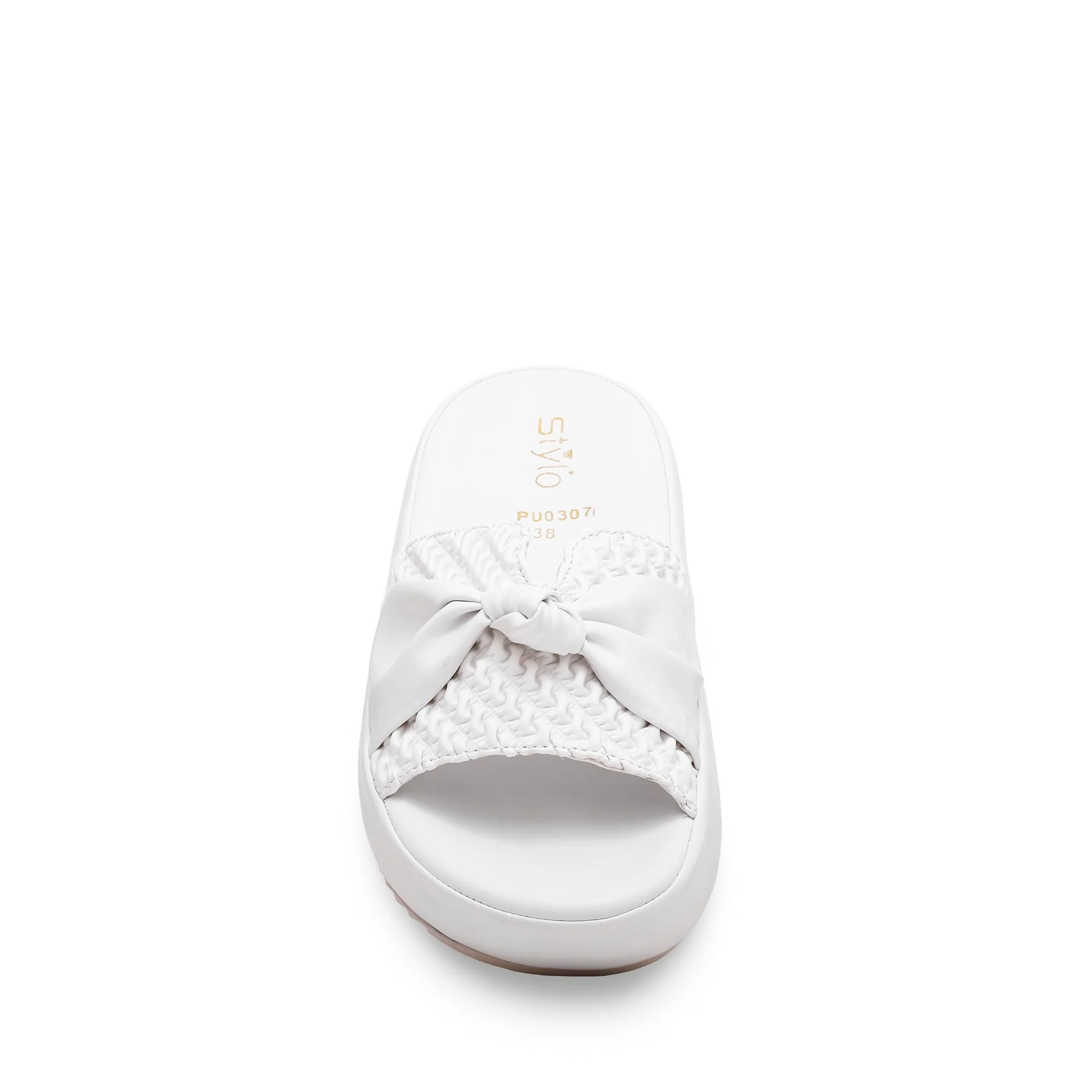 White Formal Slipper PU0307 - Image 4