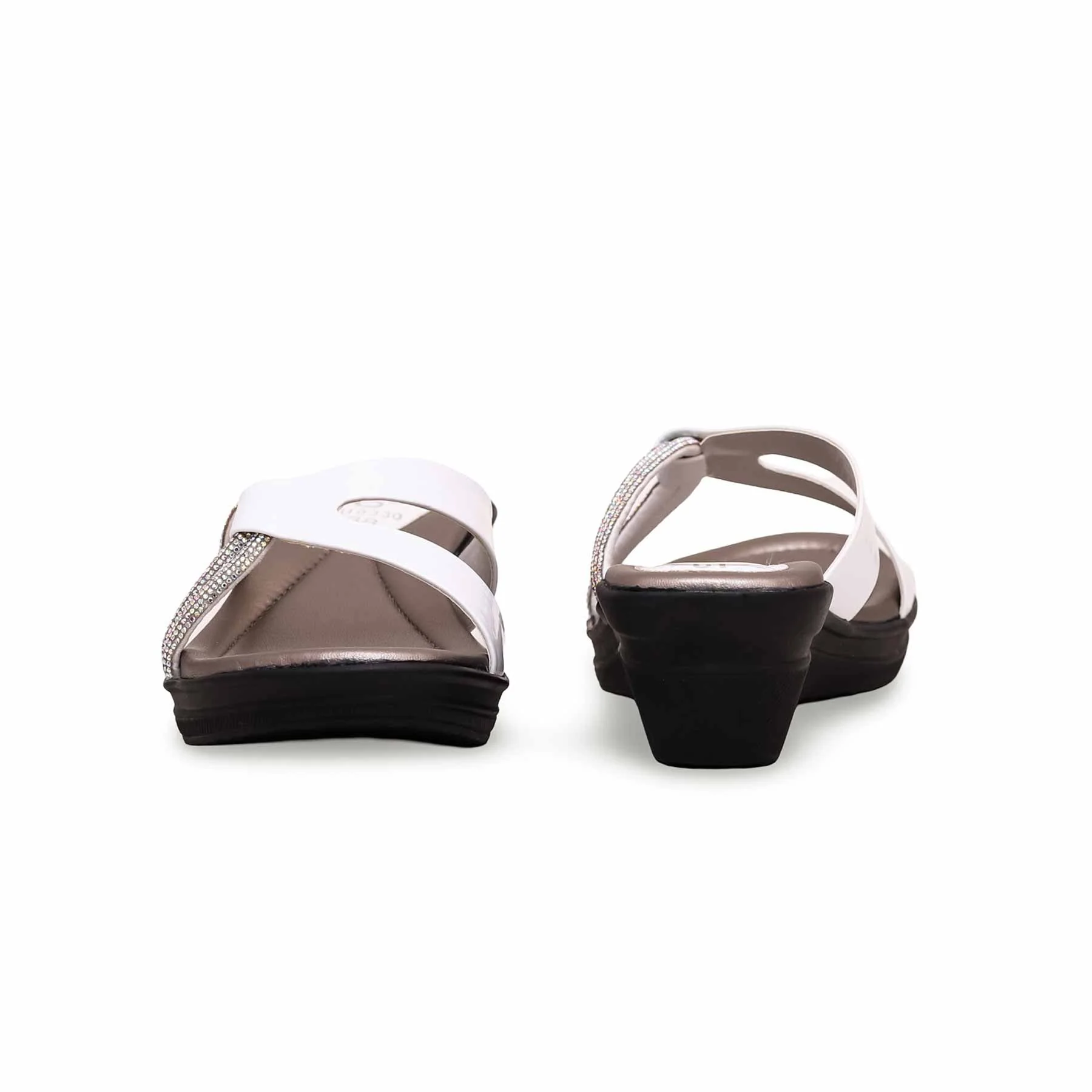 White Formal Slipper PU0330 - Image 3