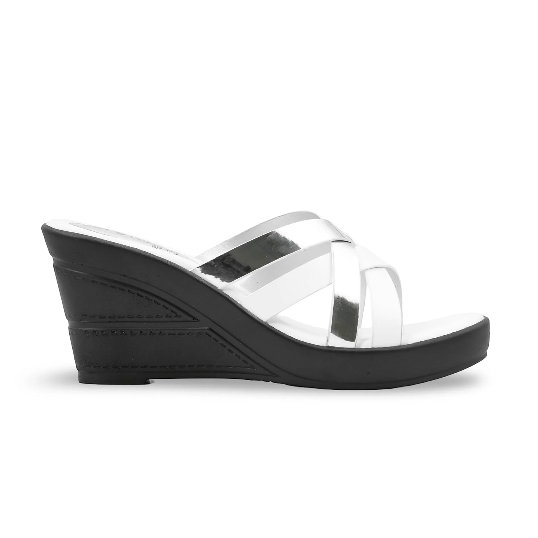 White Formal Slipper PU0491 - Image 2