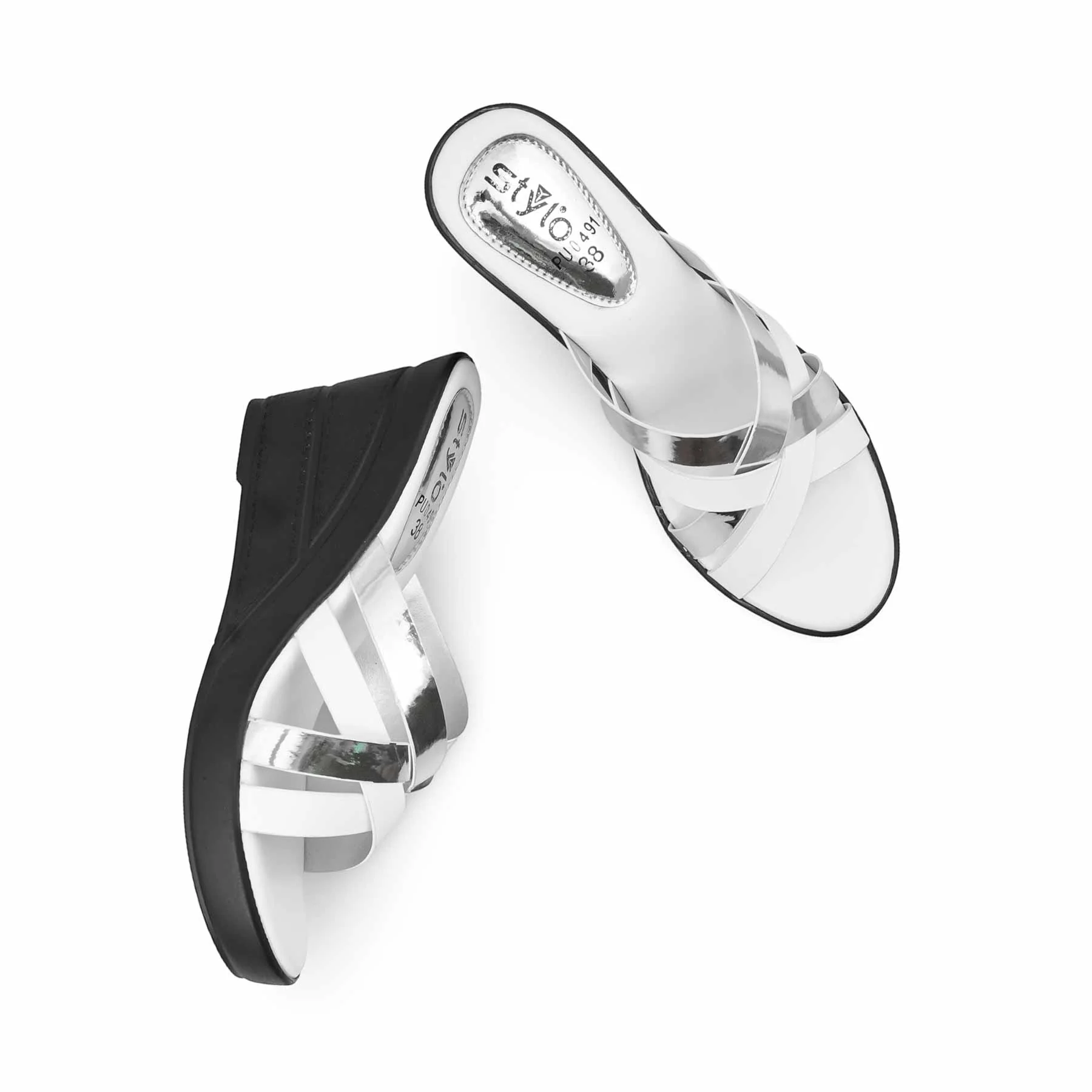 White Formal Slipper PU0491 - Image 5
