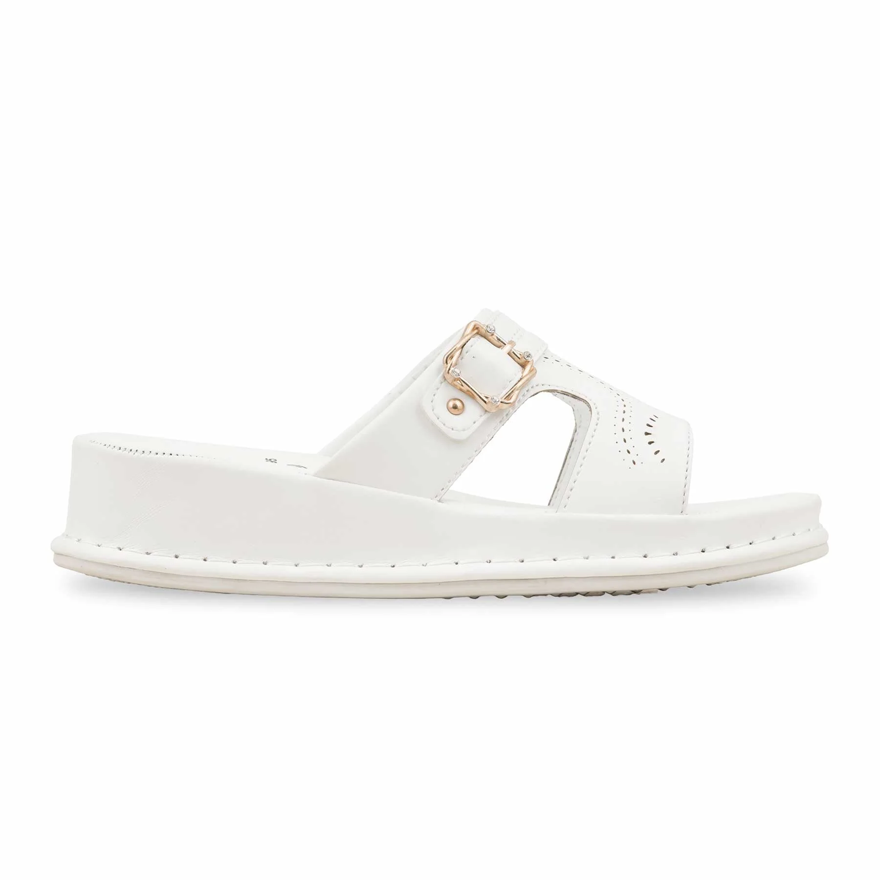 White Formal Slipper PU0495 - Image 2