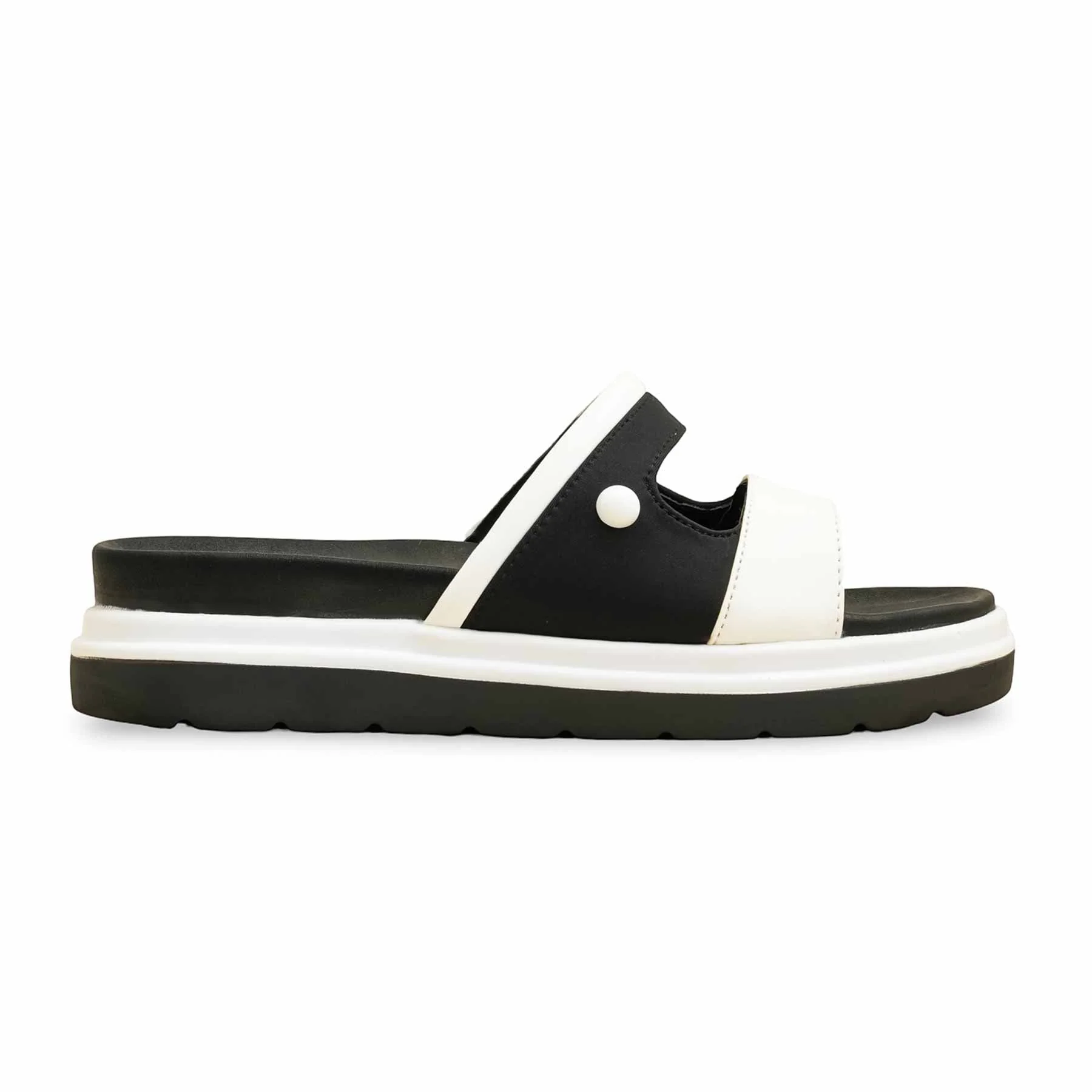 White Formal Slipper PU0583 - Image 2