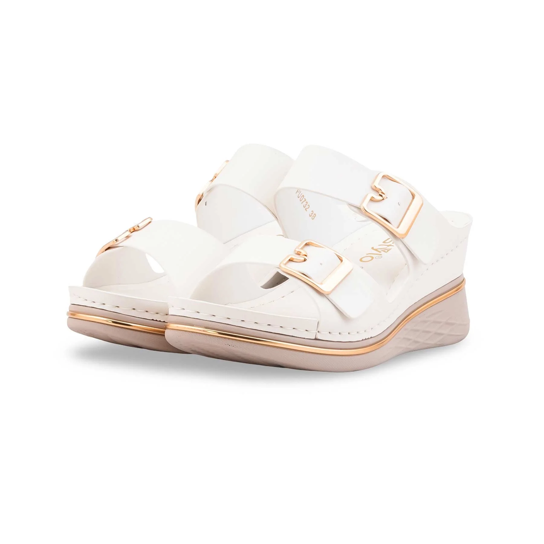 White Formal Women Slipper PU0732 - Image 3