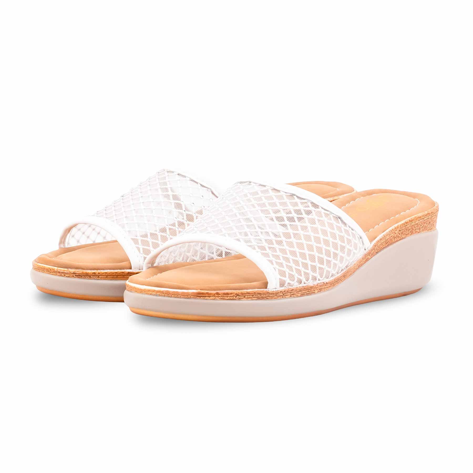 White Formal Women Slipper PU0733 - Image 3