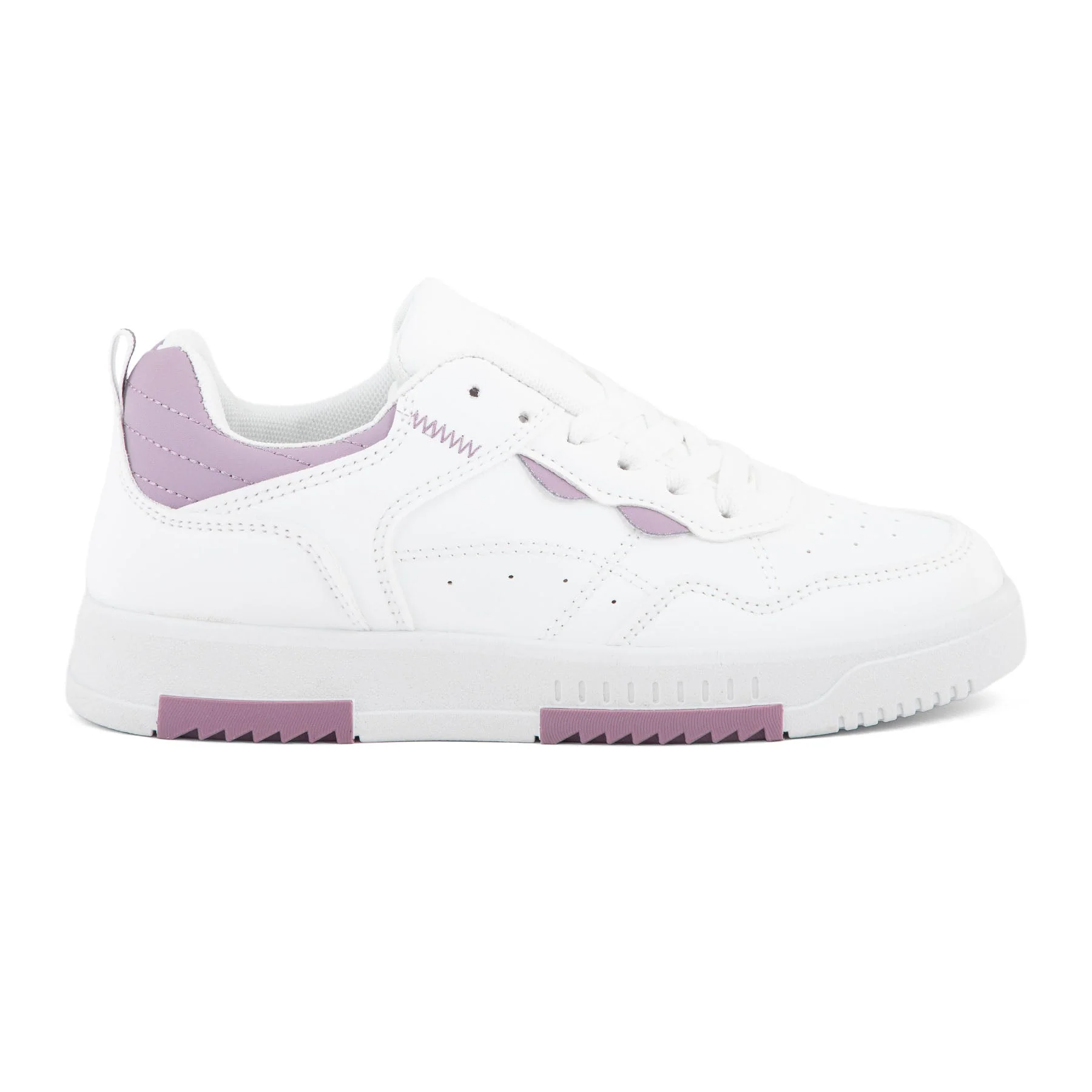Women's White Sneaker AT7389 - Image 2