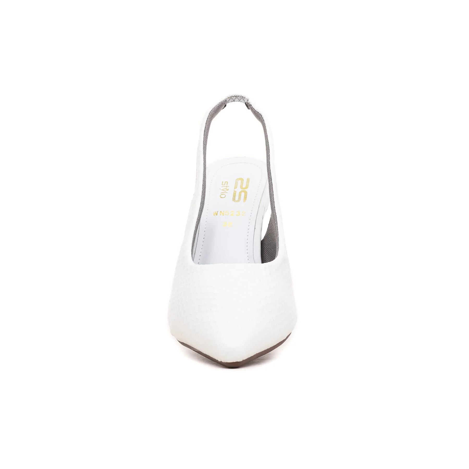 White Back Open Shoes WN5233 - Image 3