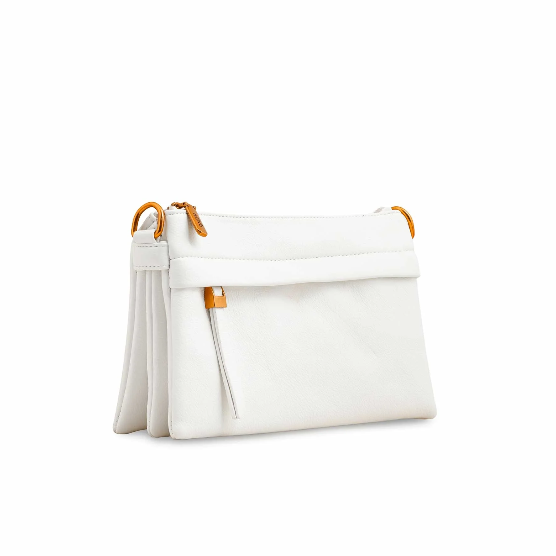 White Women Formal Shoulder Bag P36363 - Image 3