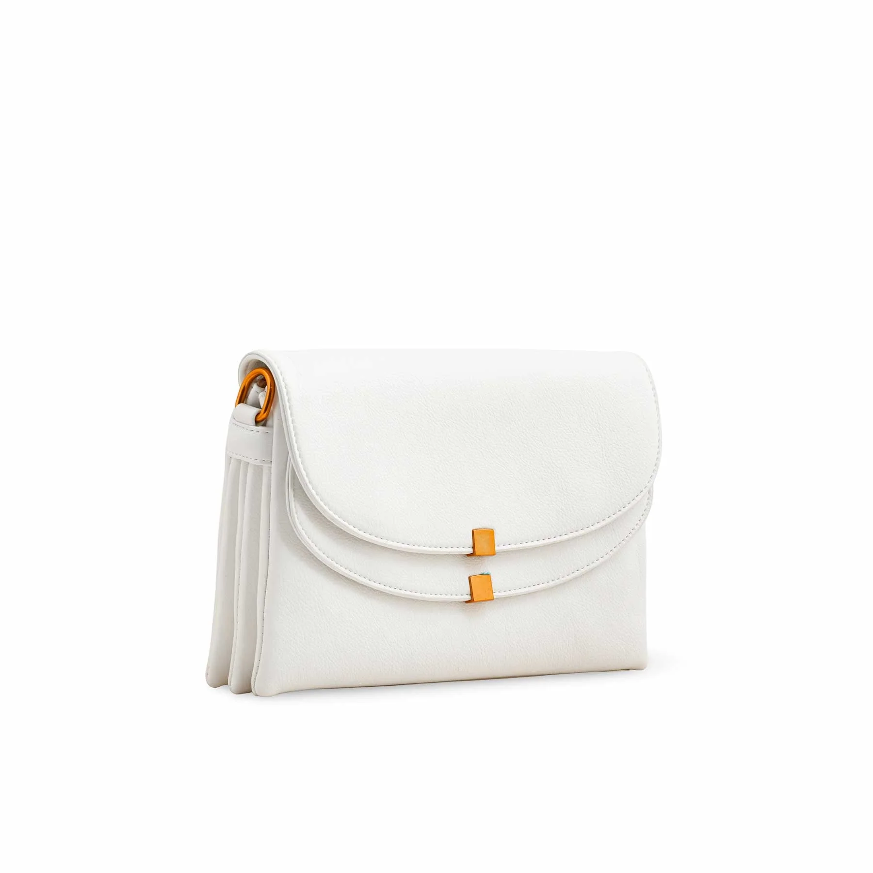 White Women Formal Shoulder Bag P36364 - Image 3