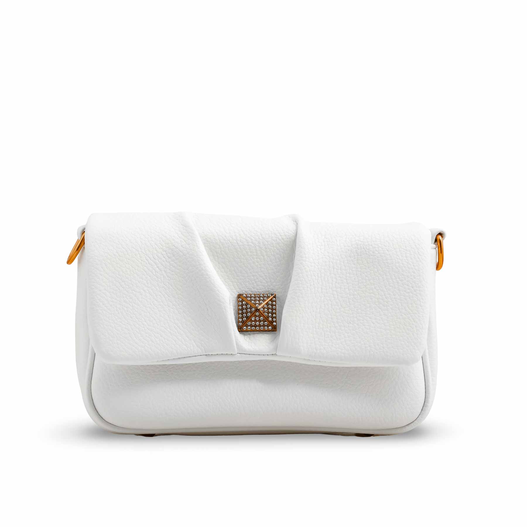 White Women Formal Shoulder Bag P36375 - Image 2