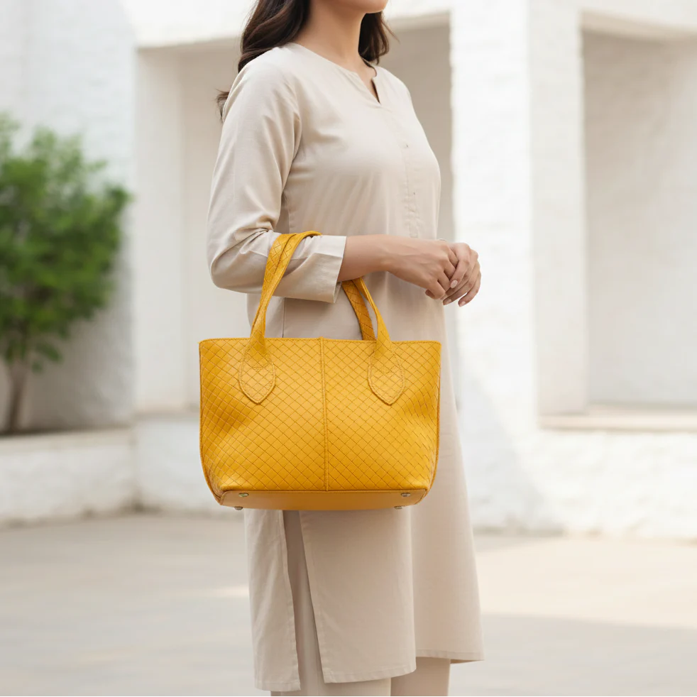 Yellow Casual Shoulder Bag For Women P56321 - Image 2