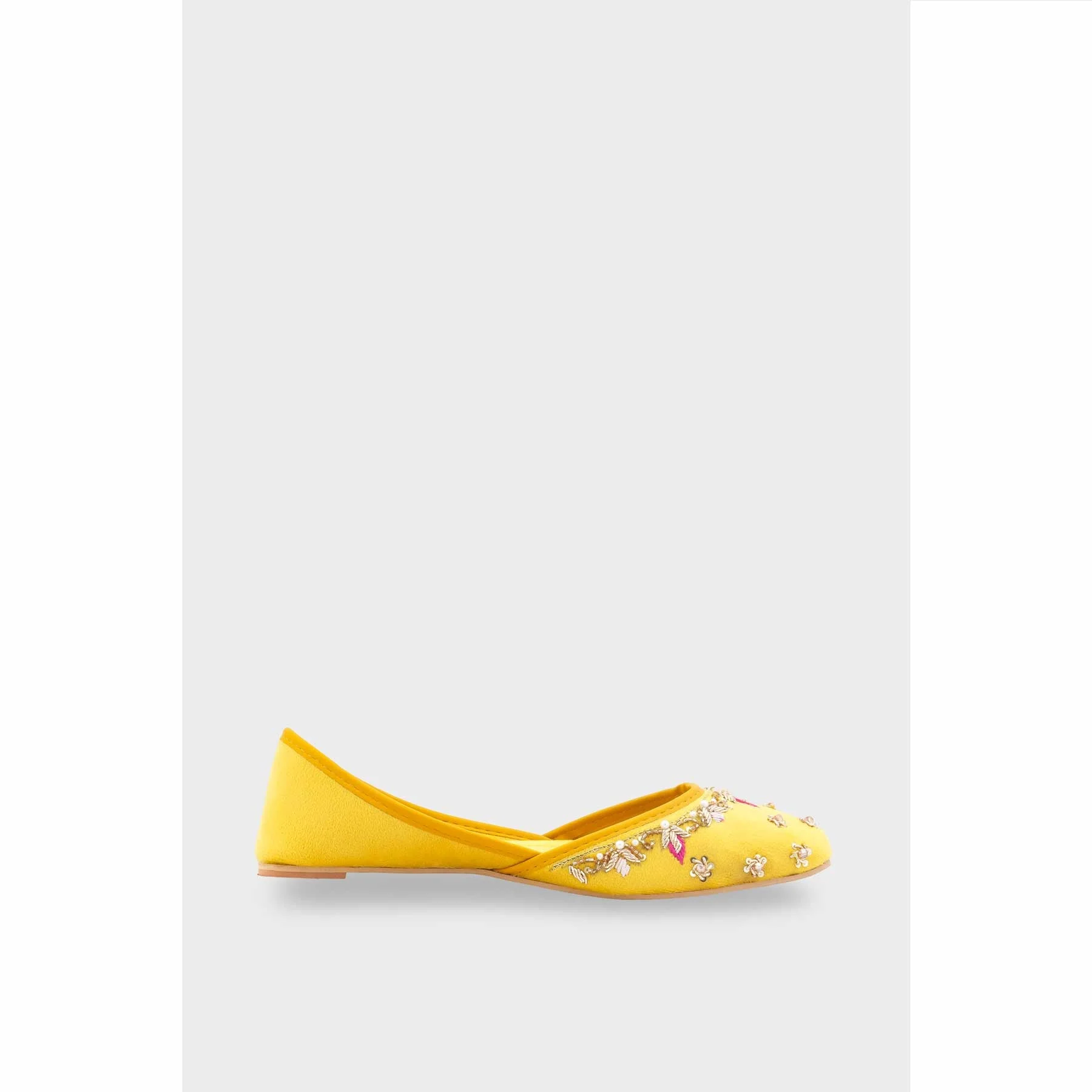 Yellow Ethnic Khussa For Women EC8691 - Image 2