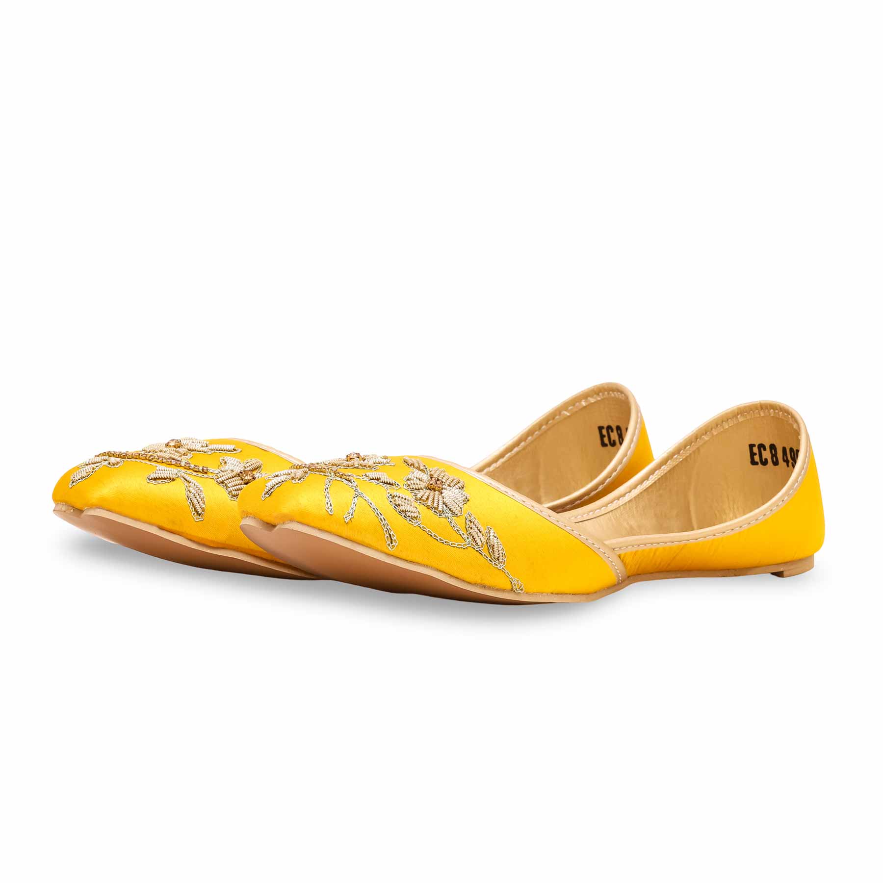Yellow Fancy Khussa EC8499 - Image 3