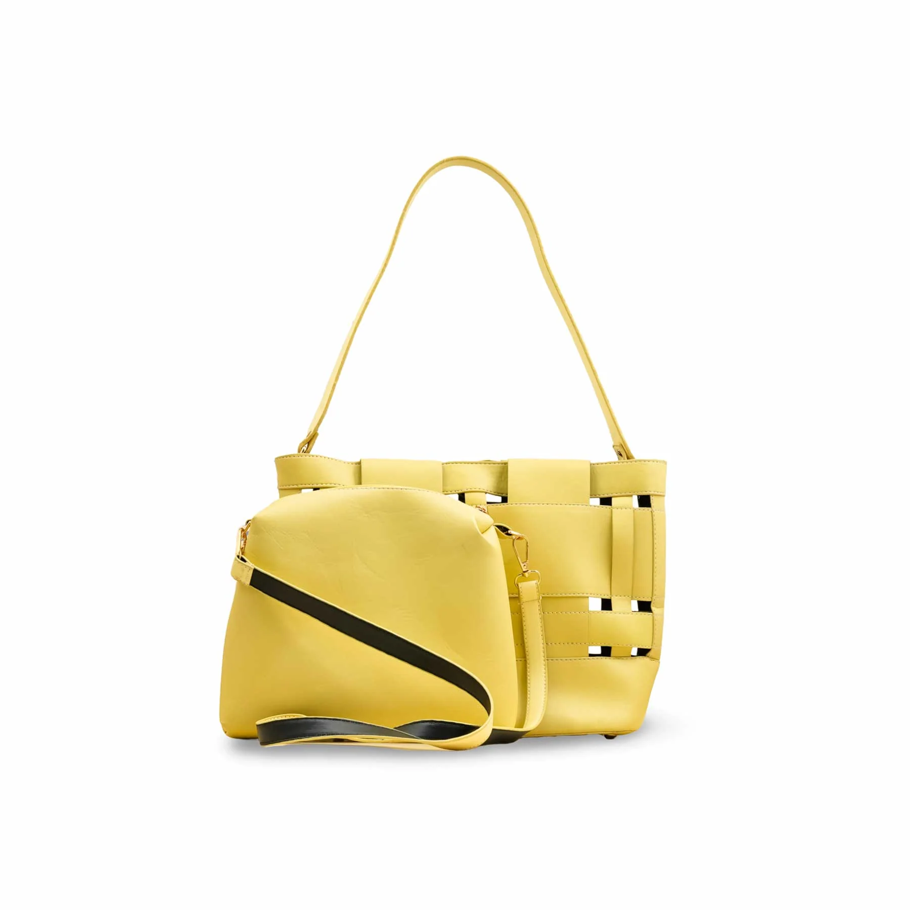 Yellow Formal Hand Bag For Women P55803 - Image 2