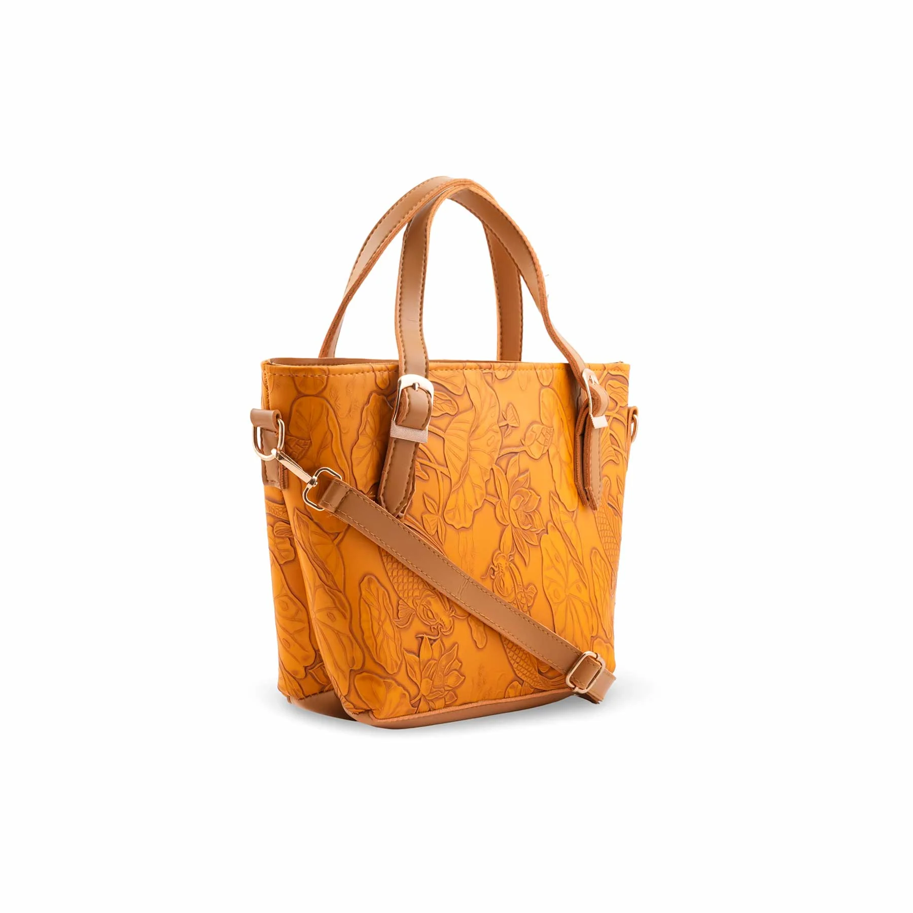 Yellow Formal Hand Bag For Women P56306 - Image 3