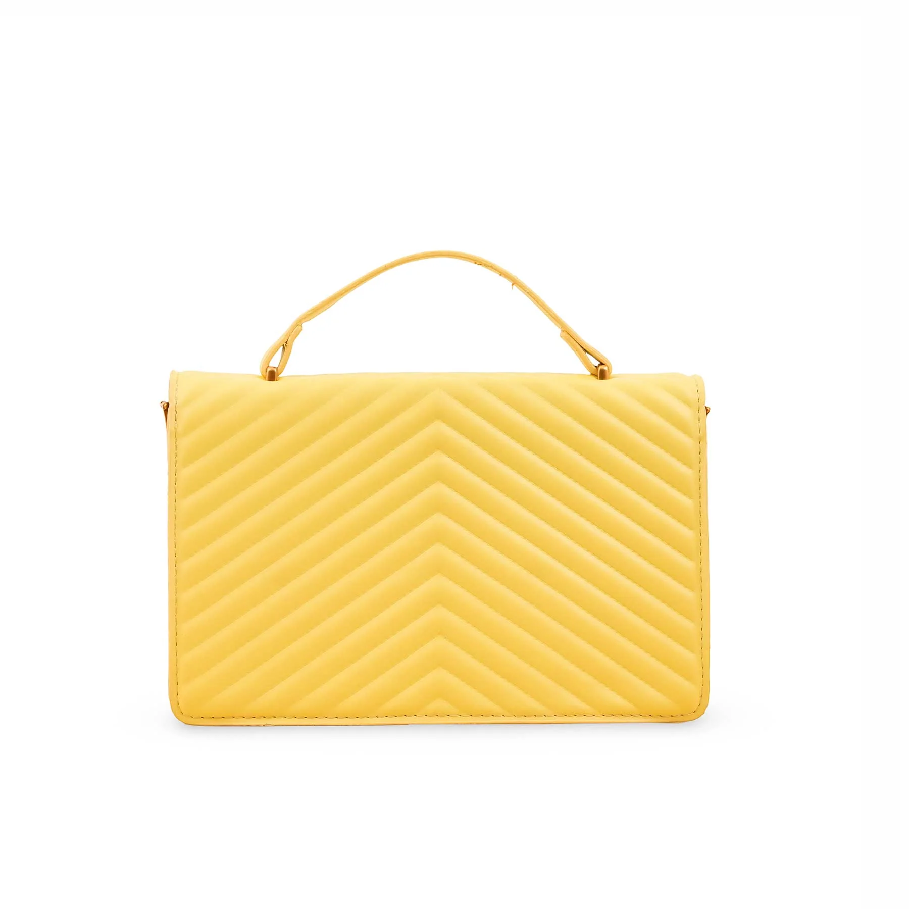 Yellow Formal Shoulder Bag P36143 - Image 4