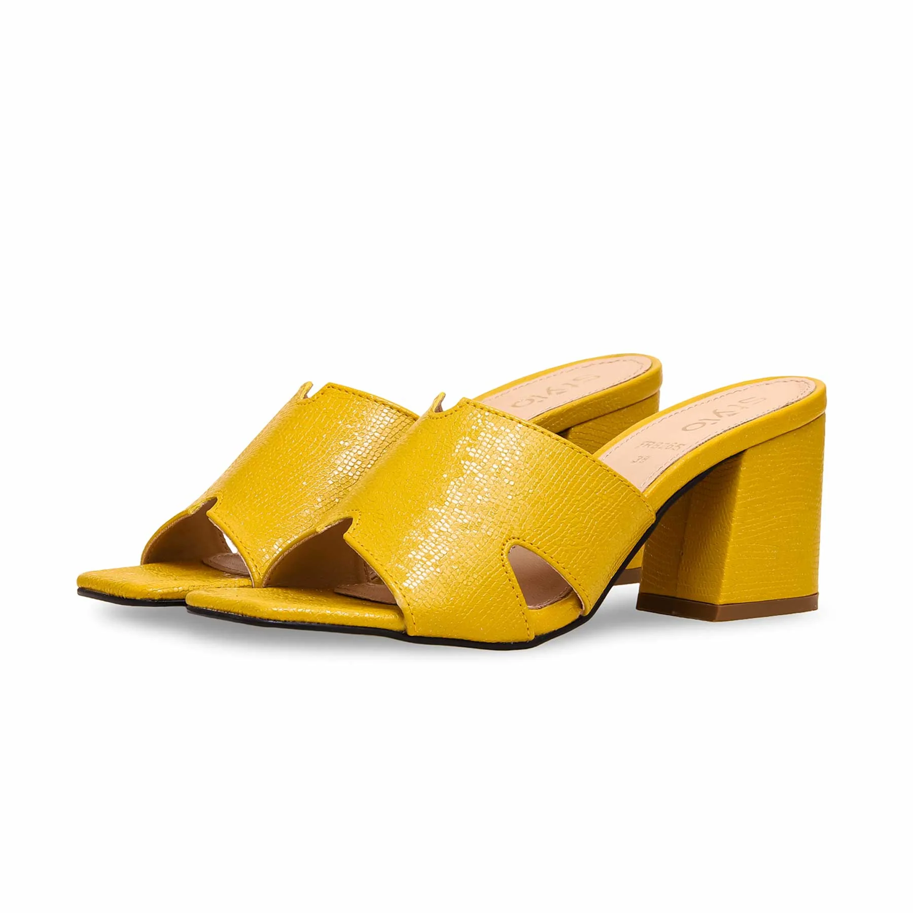 Yellow Formal Slipper FR8265 - Image 2