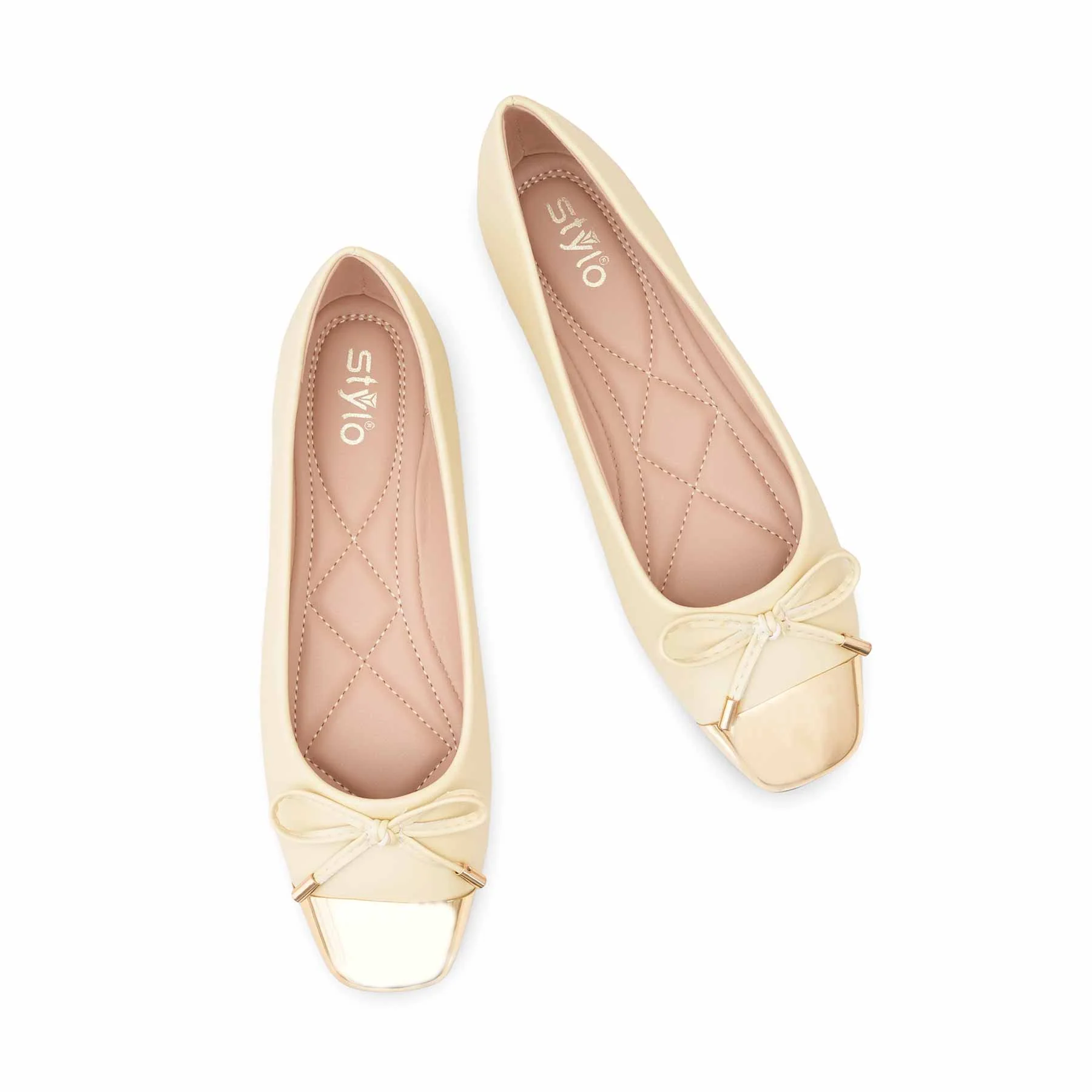 Yellow Pumps For Women WN1287 - Image 5