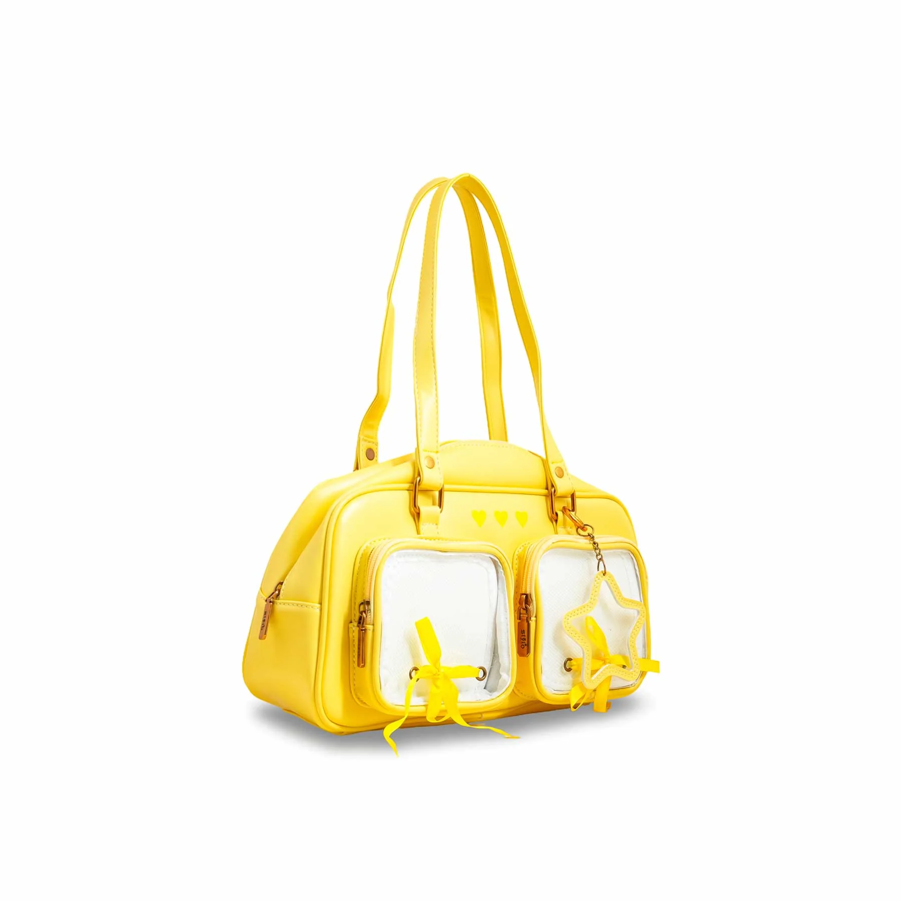 Yellow Women Formal Shoulder Bag P36233 - Image 3